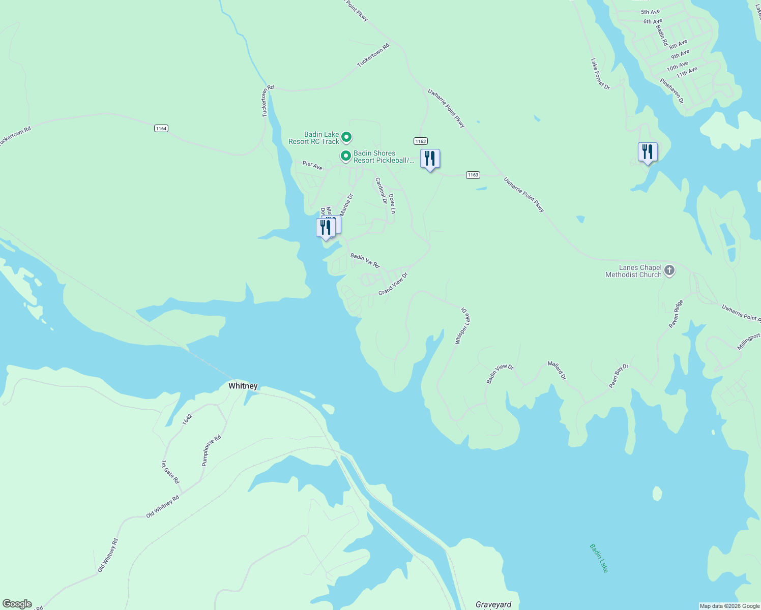 map of restaurants, bars, coffee shops, grocery stores, and more near 122 Deerfield Drive in New London
