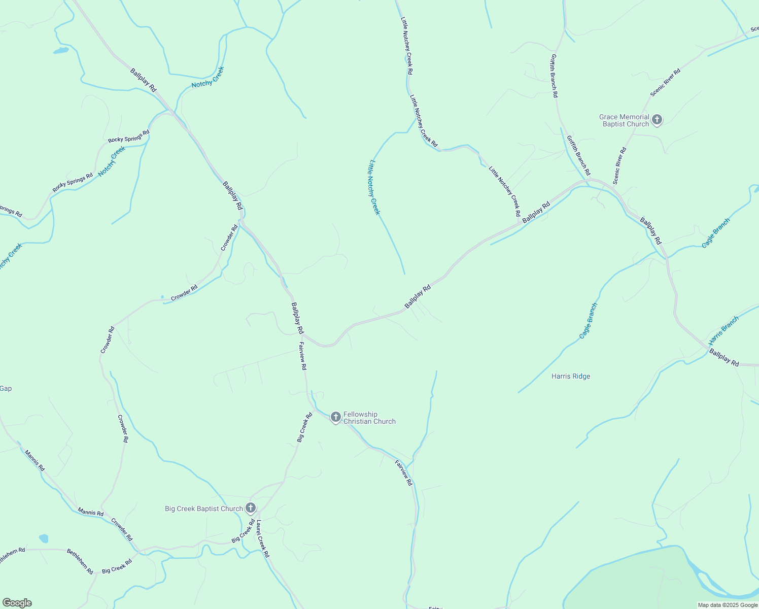 map of restaurants, bars, coffee shops, grocery stores, and more near 2185 Ballplay Road in Madisonville