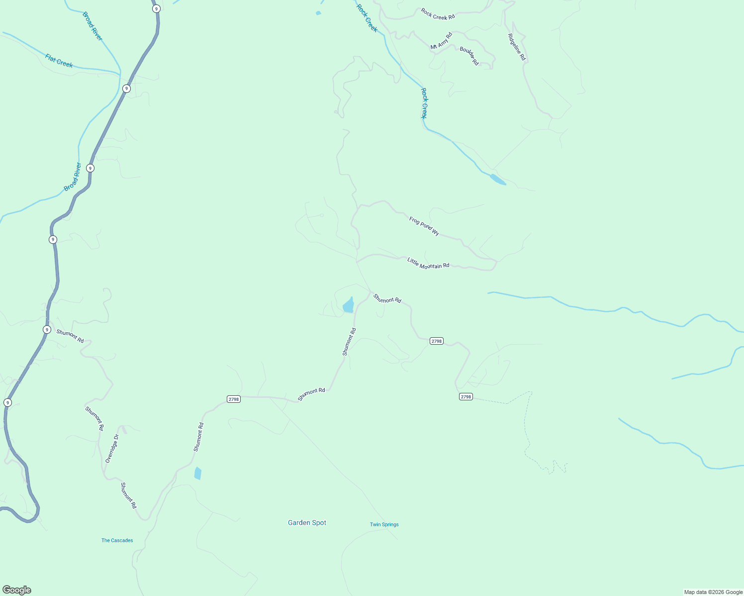 map of restaurants, bars, coffee shops, grocery stores, and more near 691 Shumont Road in Black Mountain