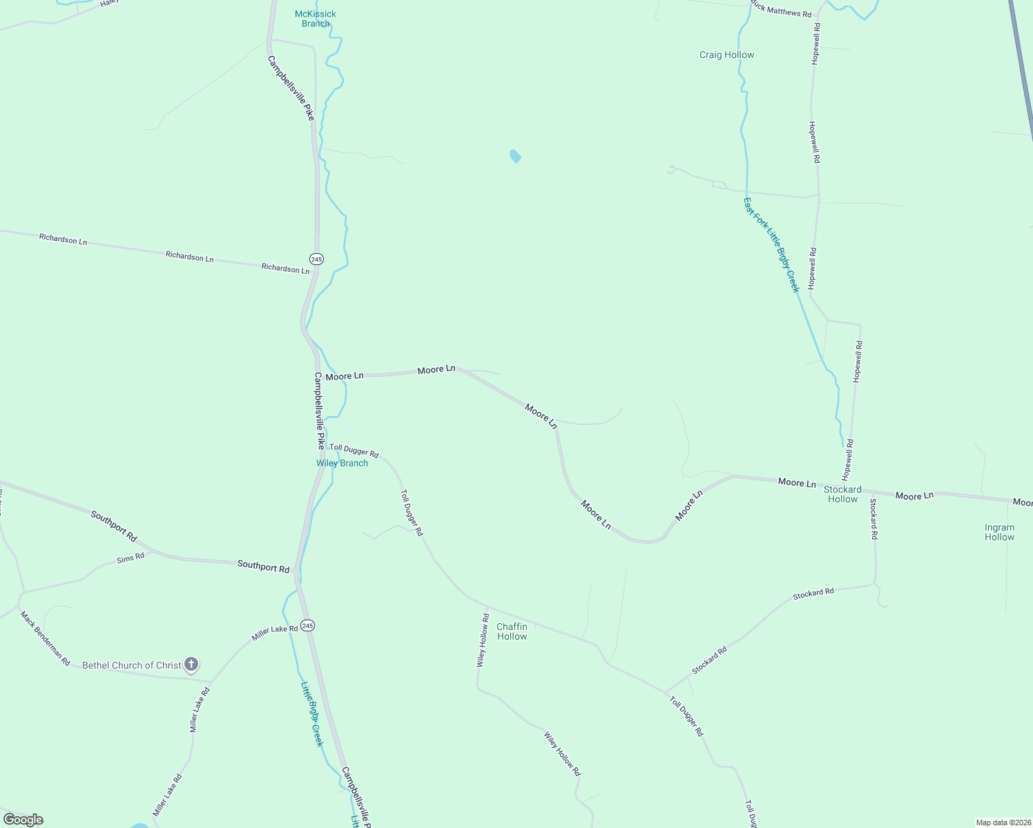 map of restaurants, bars, coffee shops, grocery stores, and more near 4747 Moore Lane in Culleoka