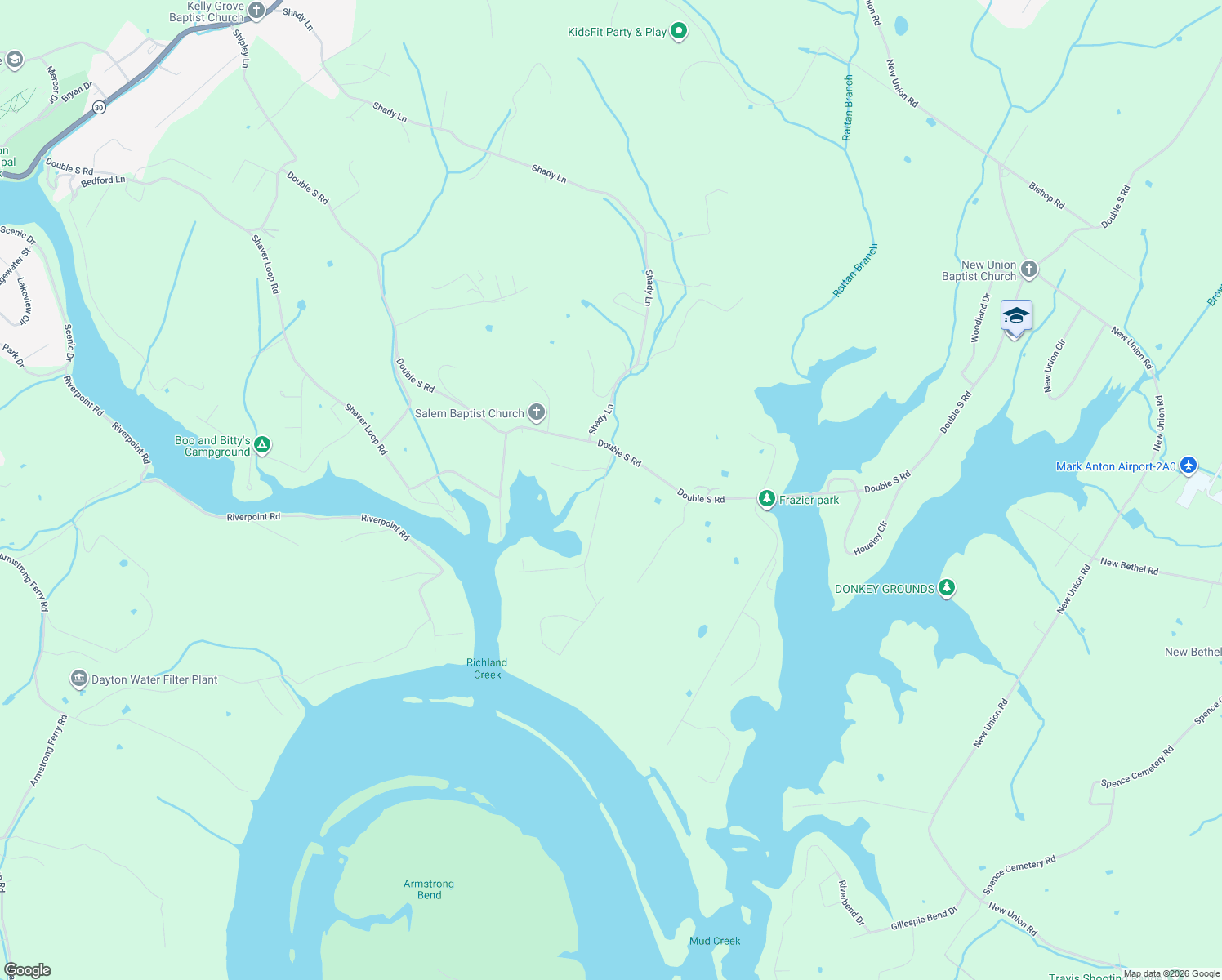 map of restaurants, bars, coffee shops, grocery stores, and more near 211 Hungerford Road in Dayton
