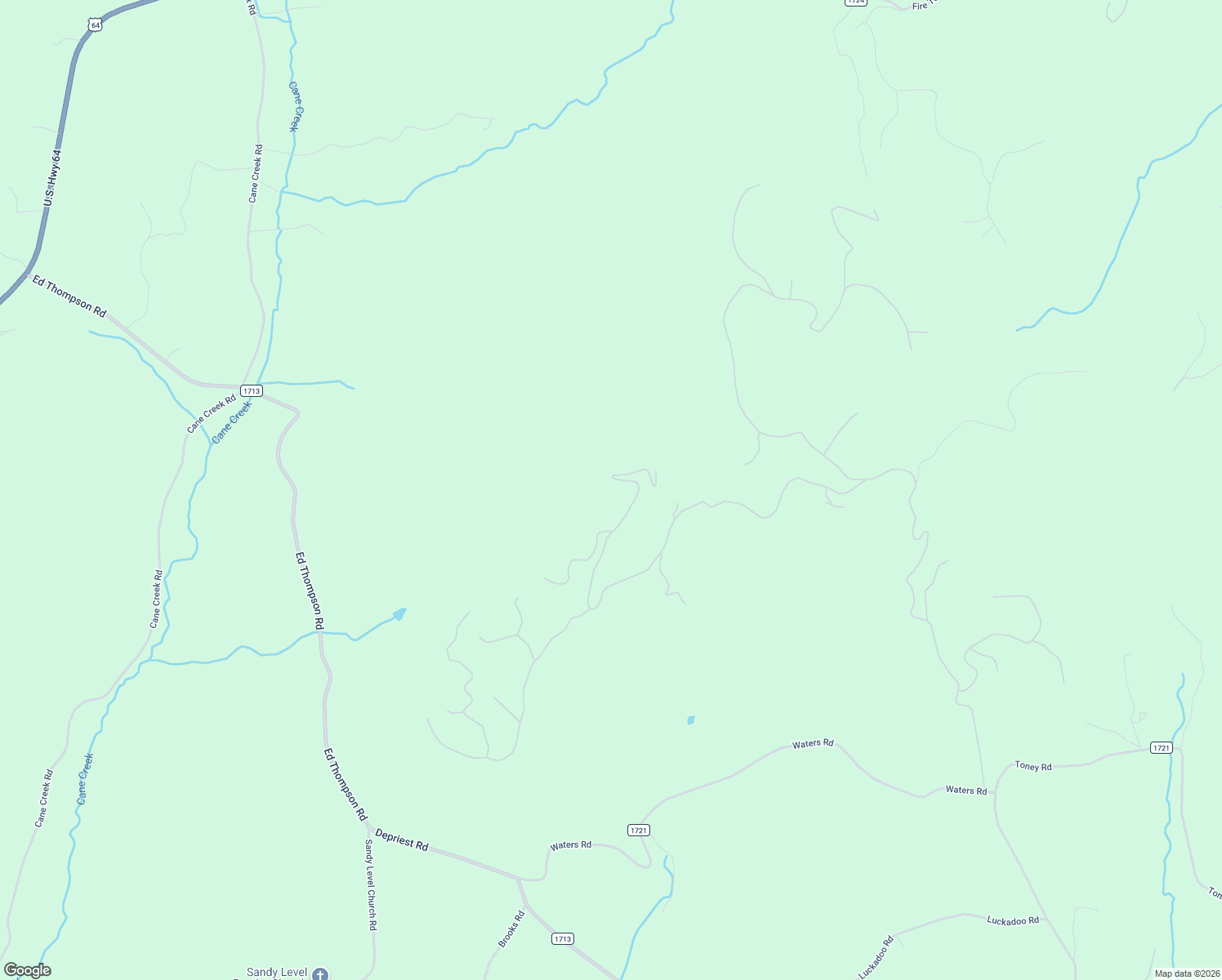 map of restaurants, bars, coffee shops, grocery stores, and more near 951 Big Rock Road in Bostic