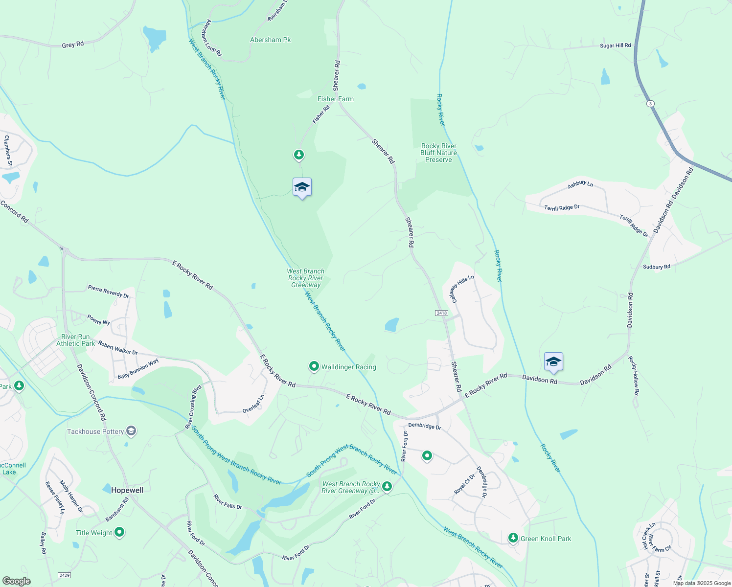 map of restaurants, bars, coffee shops, grocery stores, and more near 15215 Holly Trail Lane in Davidson