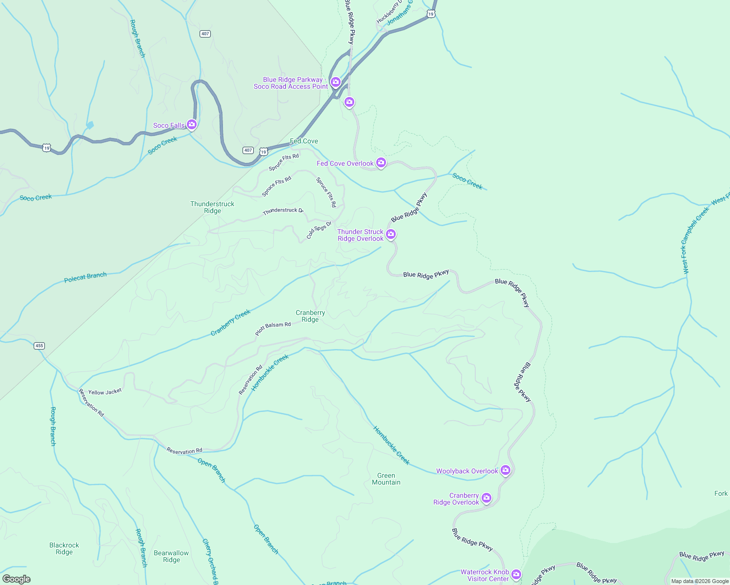 map of restaurants, bars, coffee shops, grocery stores, and more near 29 Blizzard Ridge in Maggie Valley