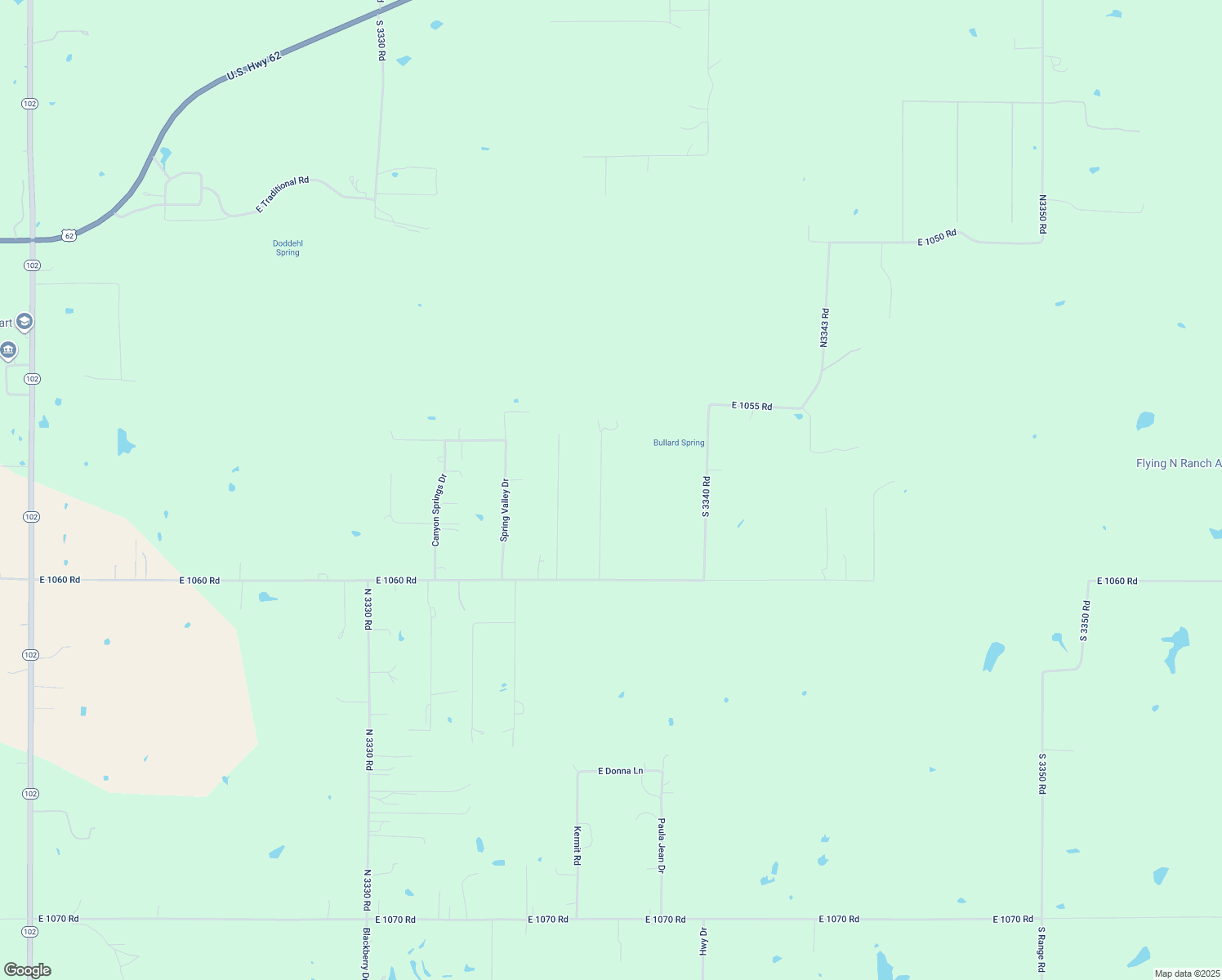 map of restaurants, bars, coffee shops, grocery stores, and more near 105742 South Meadow Wood Drive in McLoud