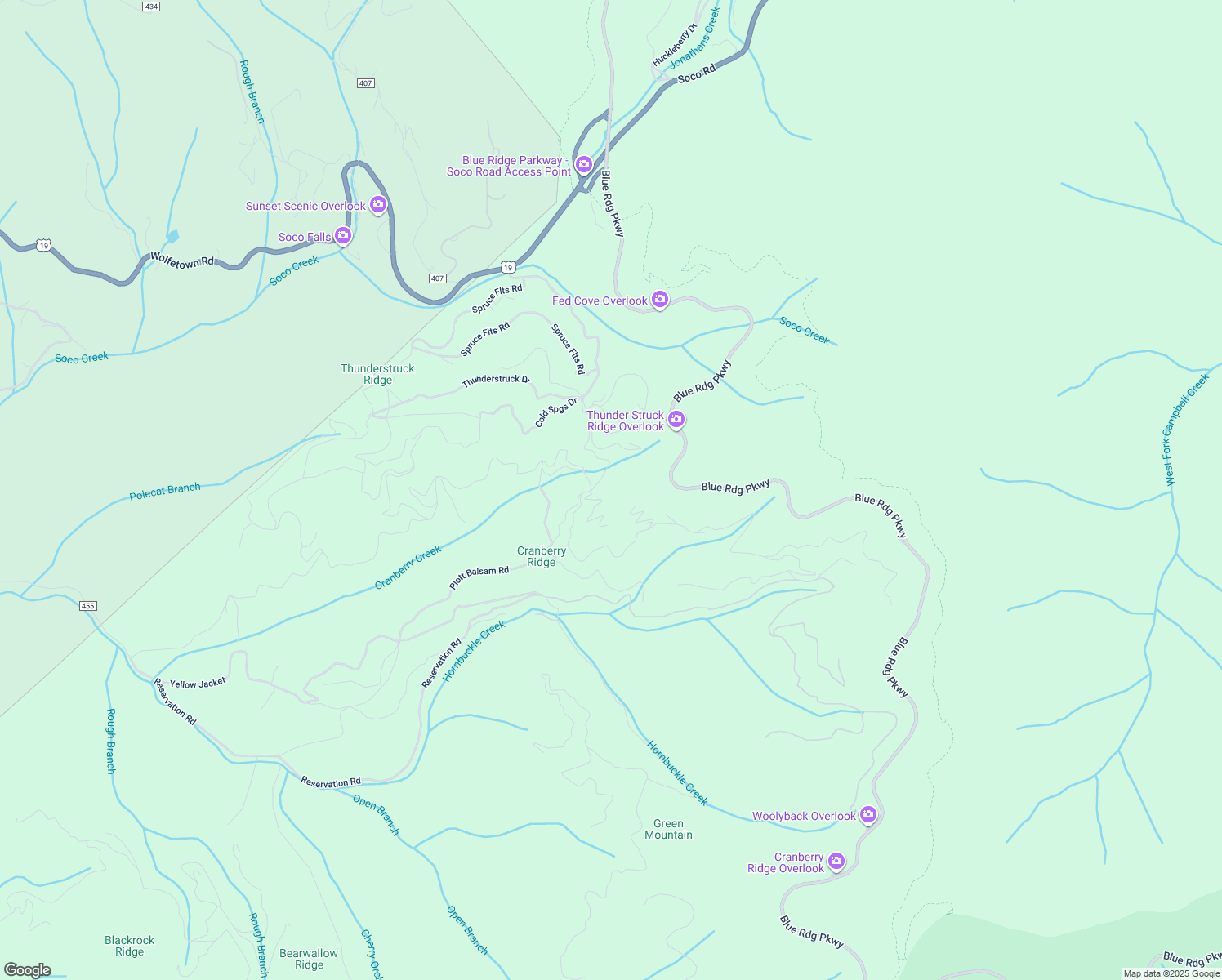 map of restaurants, bars, coffee shops, grocery stores, and more near 927 Plott Balsam Road in Maggie Valley