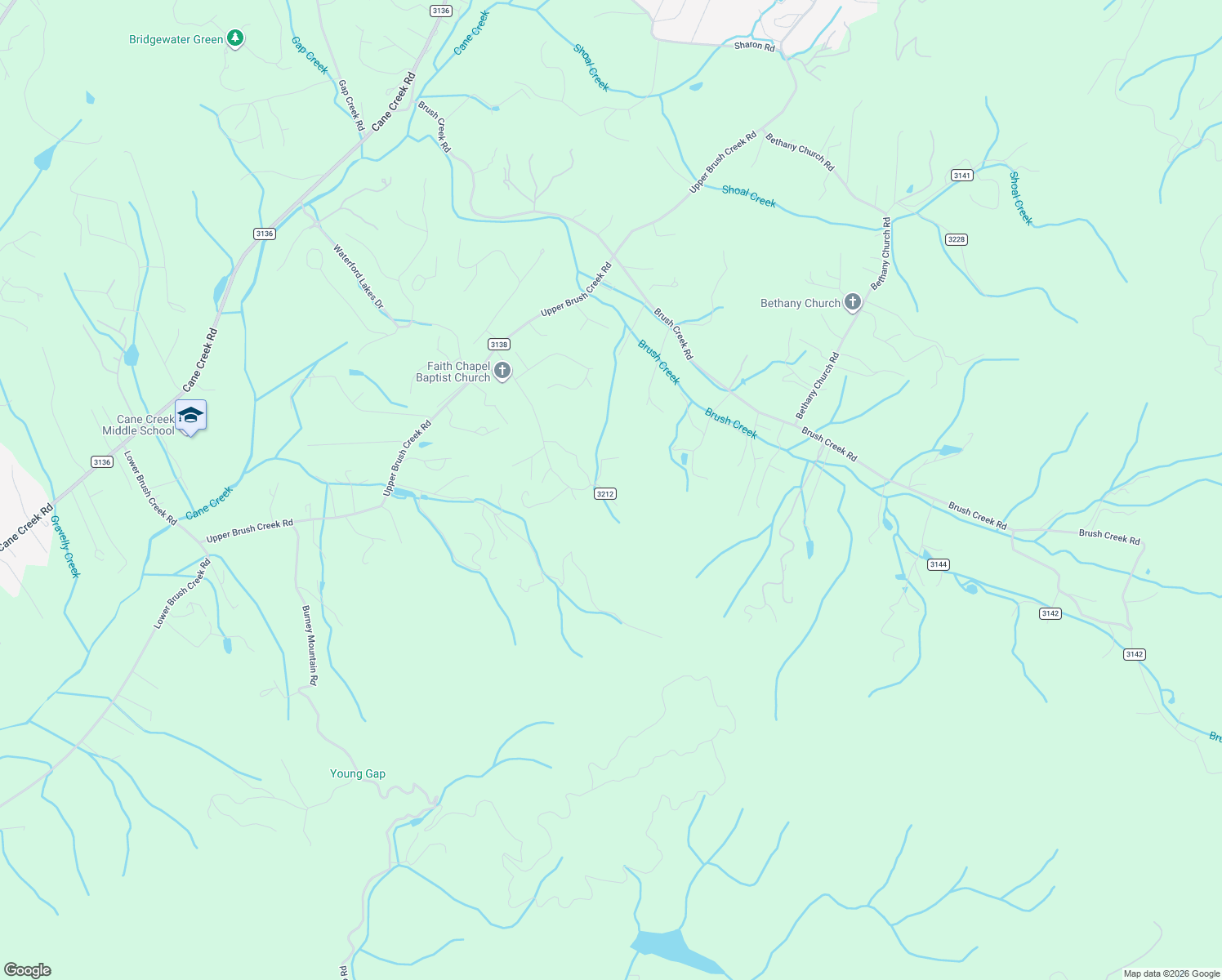 map of restaurants, bars, coffee shops, grocery stores, and more near 180 State Road 3212 in Fletcher