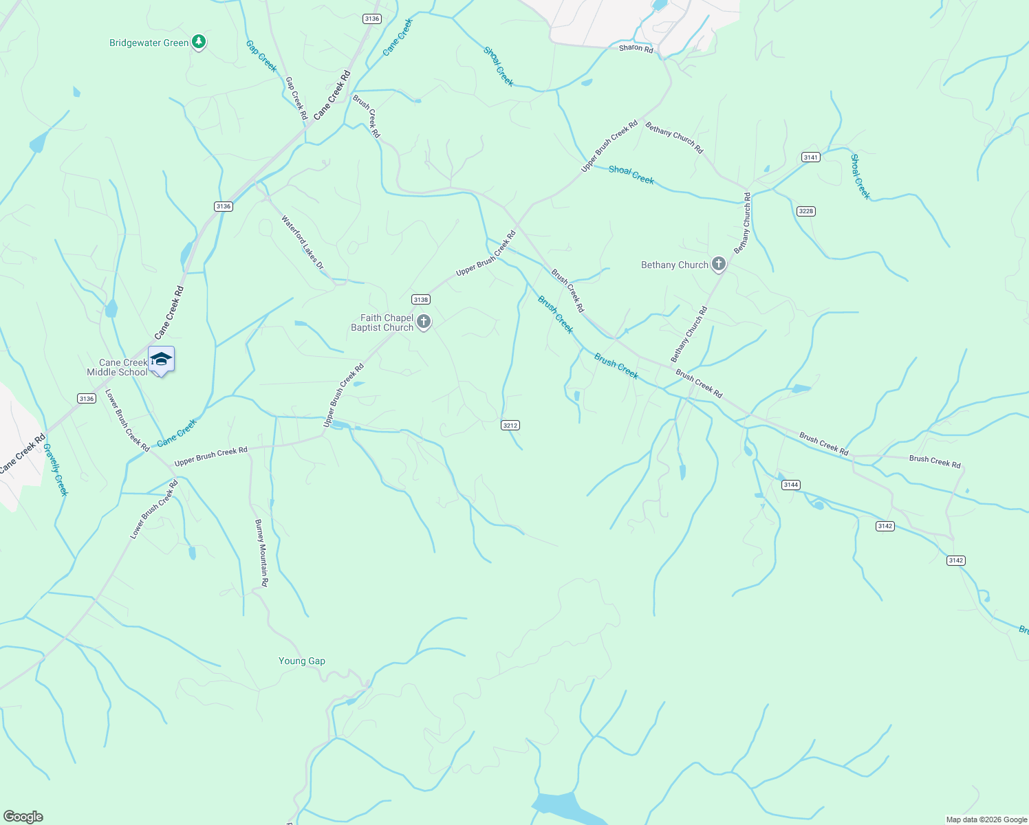 map of restaurants, bars, coffee shops, grocery stores, and more near 180 State Road 3212 in Fletcher