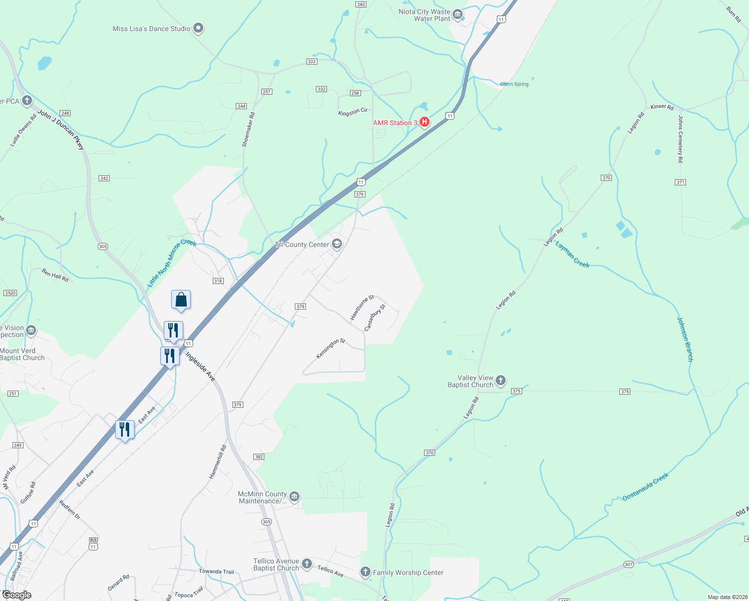 map of restaurants, bars, coffee shops, grocery stores, and more near 3025 Hawthorne St in Athens