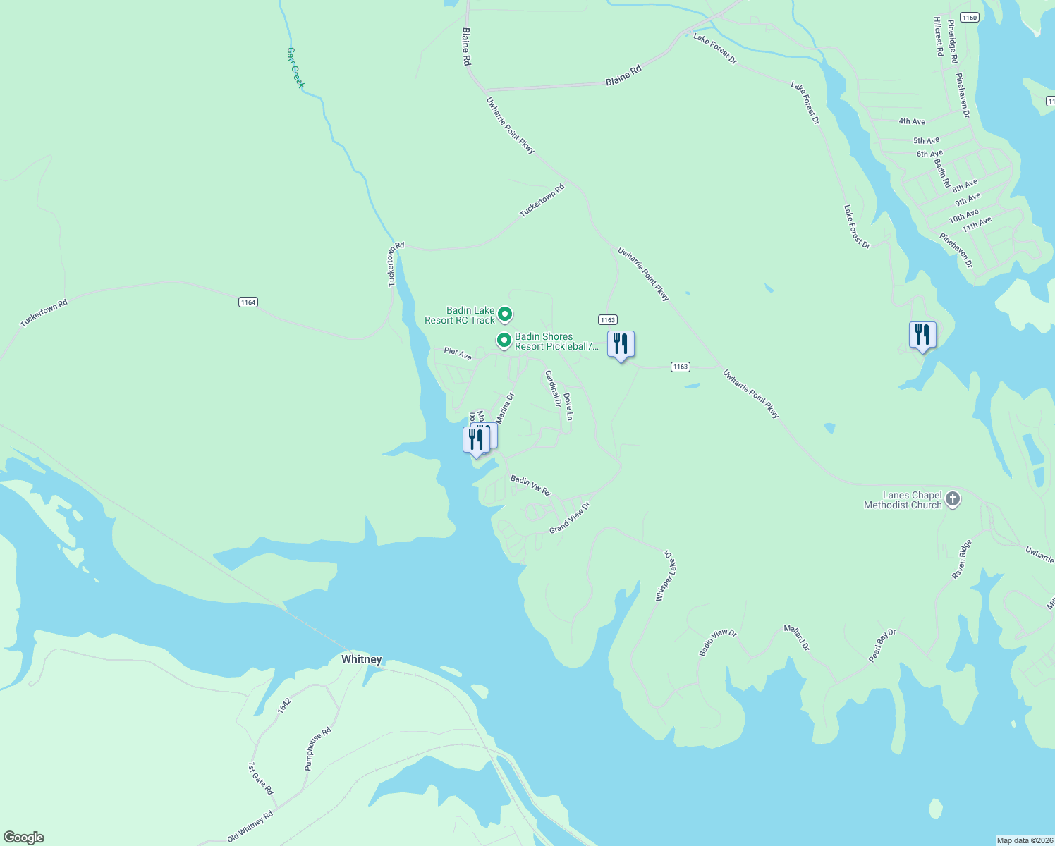 map of restaurants, bars, coffee shops, grocery stores, and more near 113 Sparrow Lane in New London