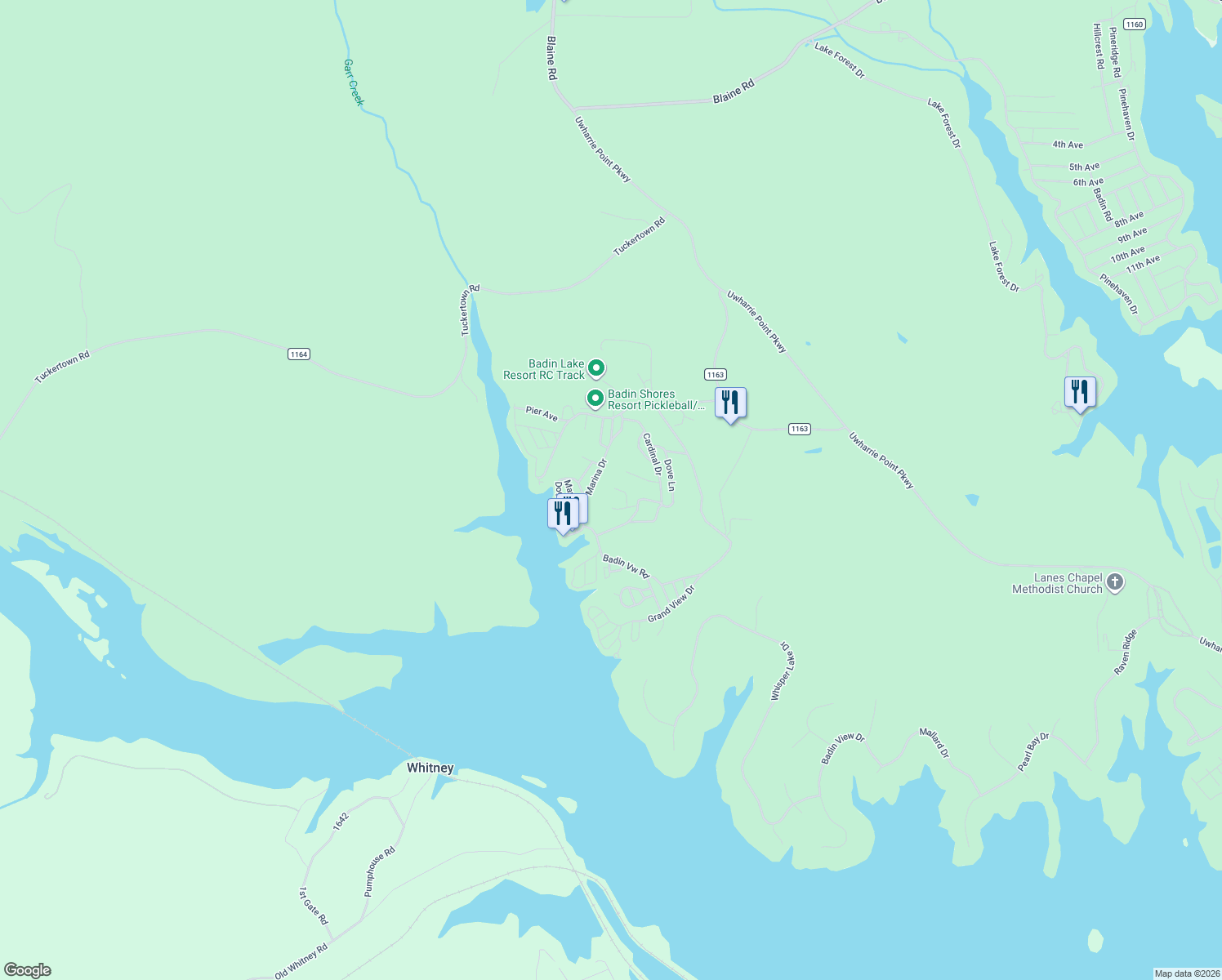 map of restaurants, bars, coffee shops, grocery stores, and more near 113 Sparrow Lane in New London