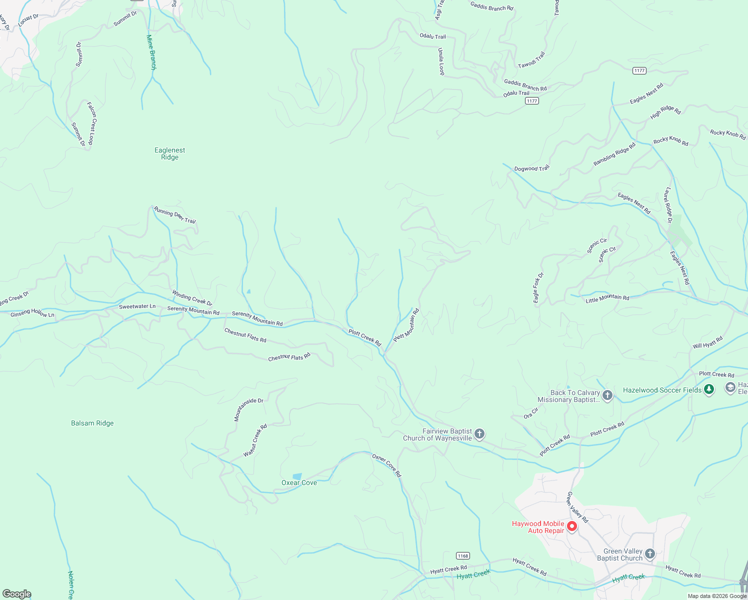 map of restaurants, bars, coffee shops, grocery stores, and more near 99 Plott Mountain Road in Waynesville