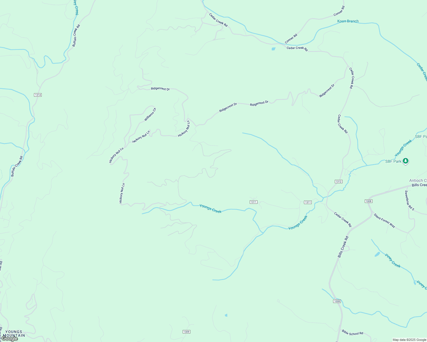 map of restaurants, bars, coffee shops, grocery stores, and more near 454 Roberts Trail in Lake Lure