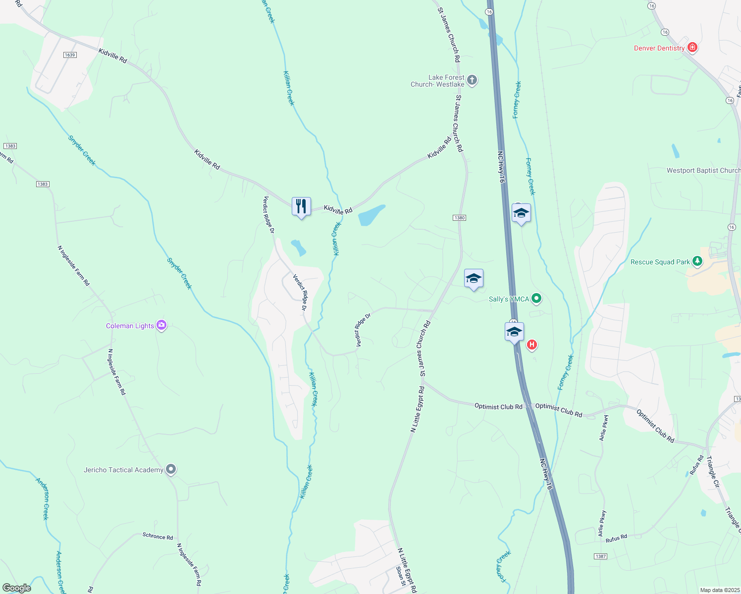 map of restaurants, bars, coffee shops, grocery stores, and more near Sahalee Drive in Denver