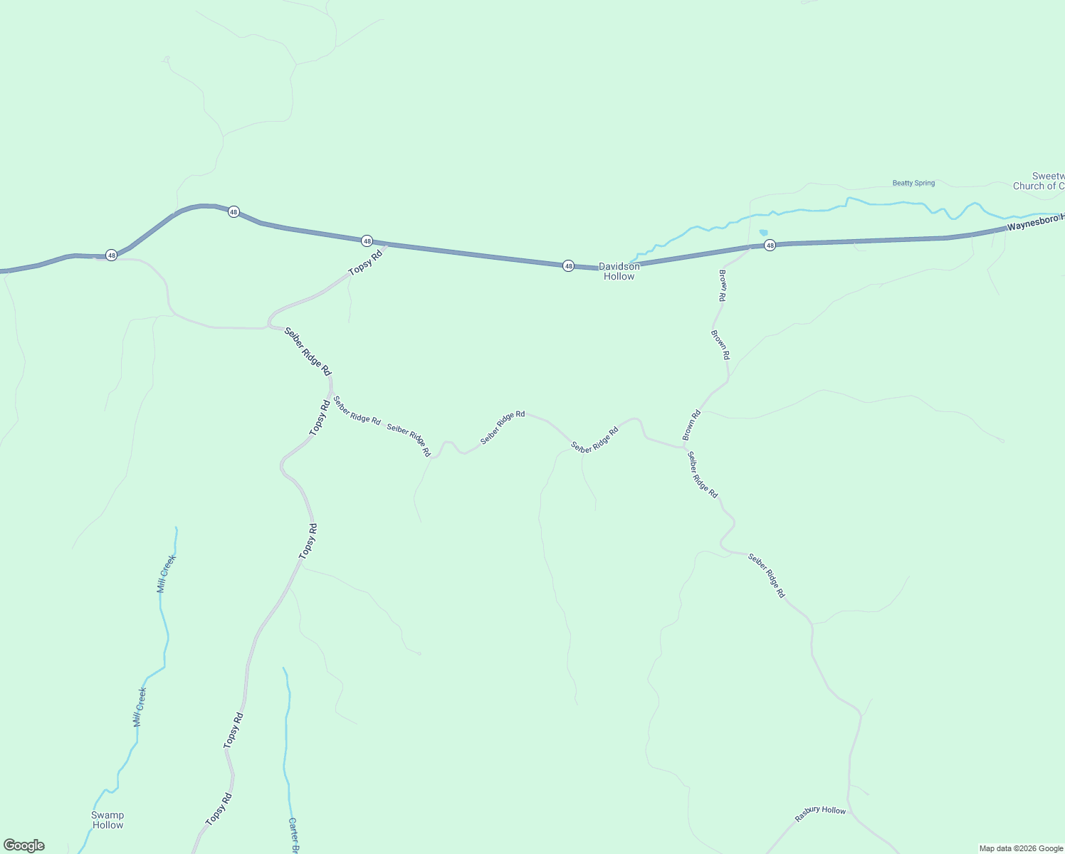 map of restaurants, bars, coffee shops, grocery stores, and more near 586 Seiber Ridge Road in Hohenwald