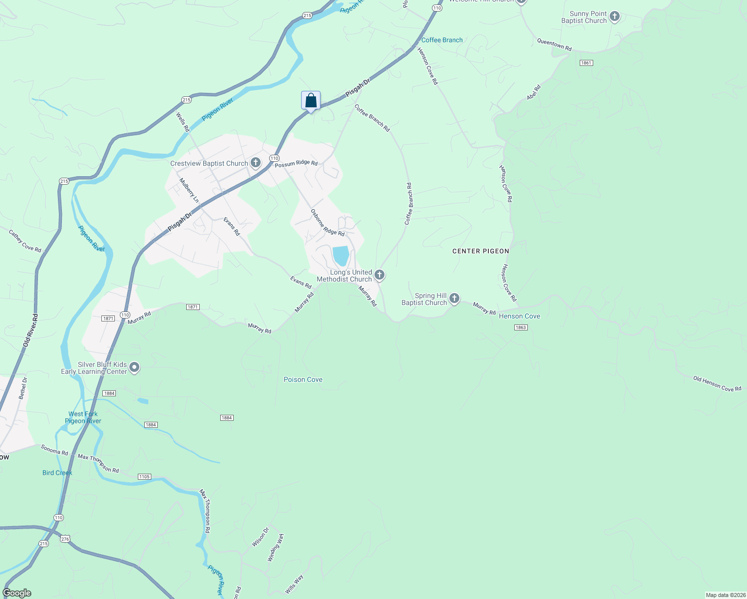 map of restaurants, bars, coffee shops, grocery stores, and more near 1439 Murray Road in Canton