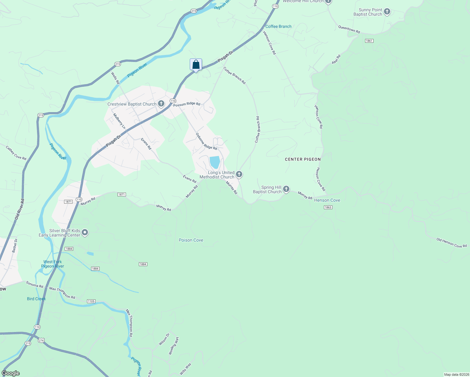map of restaurants, bars, coffee shops, grocery stores, and more near 1439 Murray Road in Canton