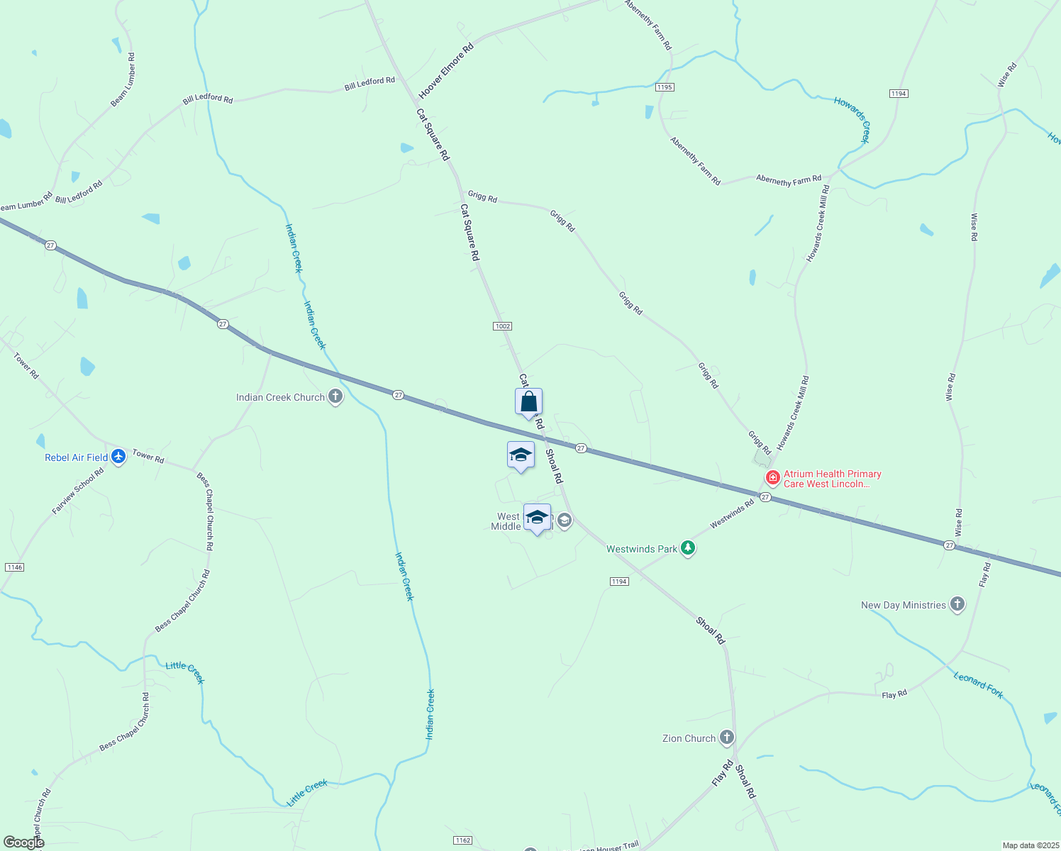 North Carolina 27, Vale NC Walk Score