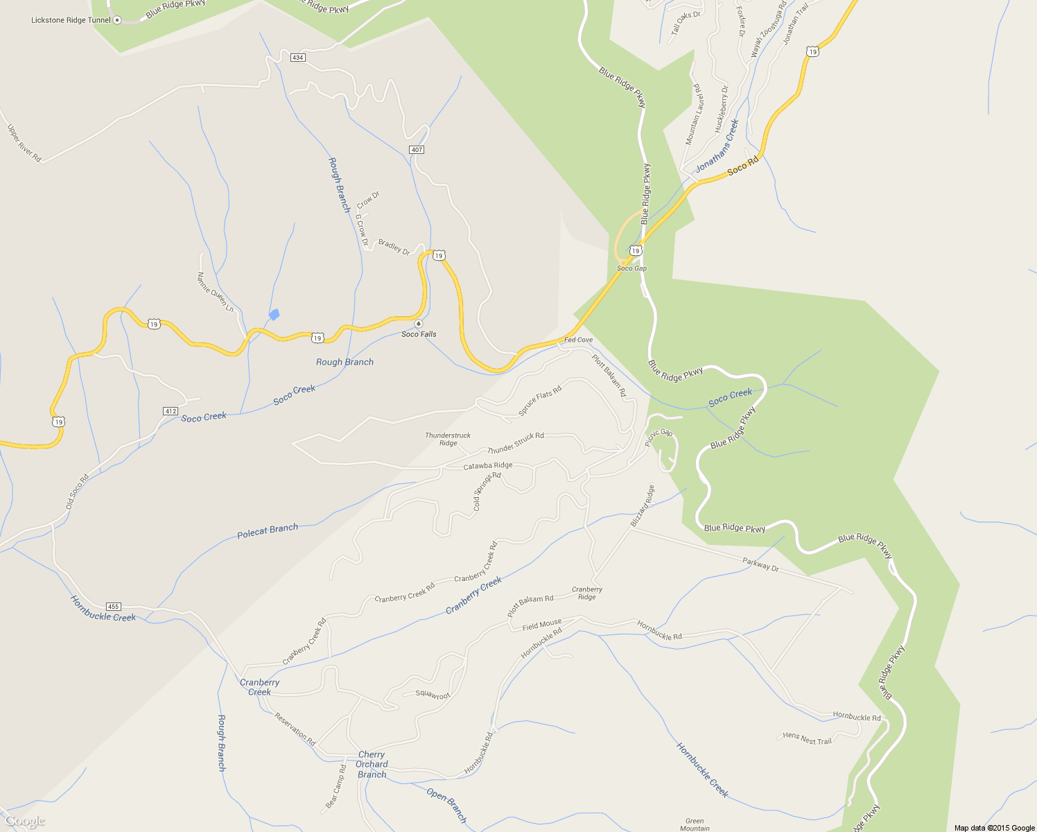 map of restaurants, bars, coffee shops, grocery stores, and more near 951 Spruce Flats Rd in Maggie Valley