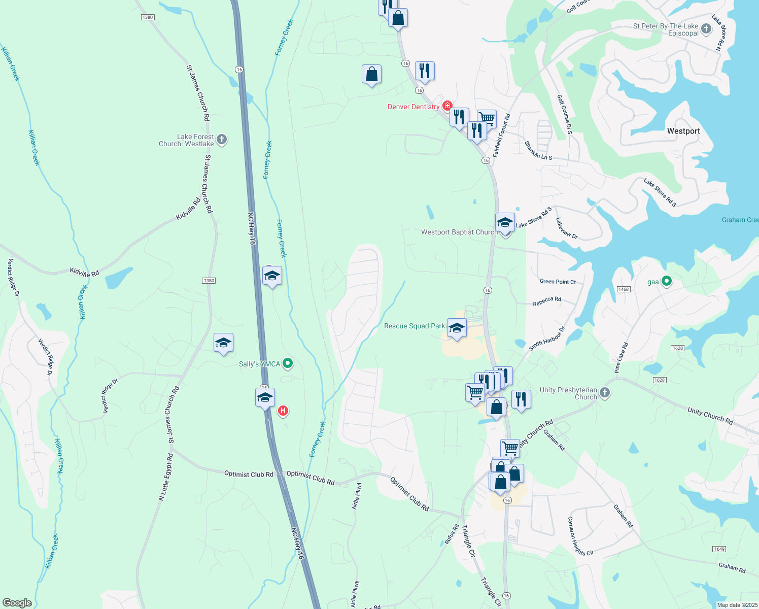 map of restaurants, bars, coffee shops, grocery stores, and more near 6152 Durango Way in Denver