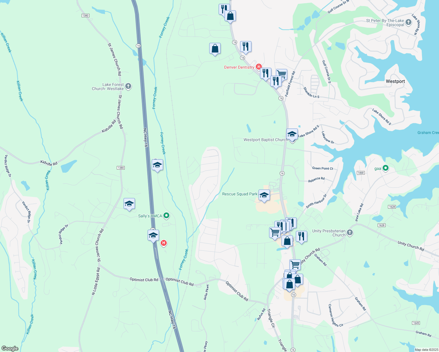 map of restaurants, bars, coffee shops, grocery stores, and more near 6186 Durango Way in Denver