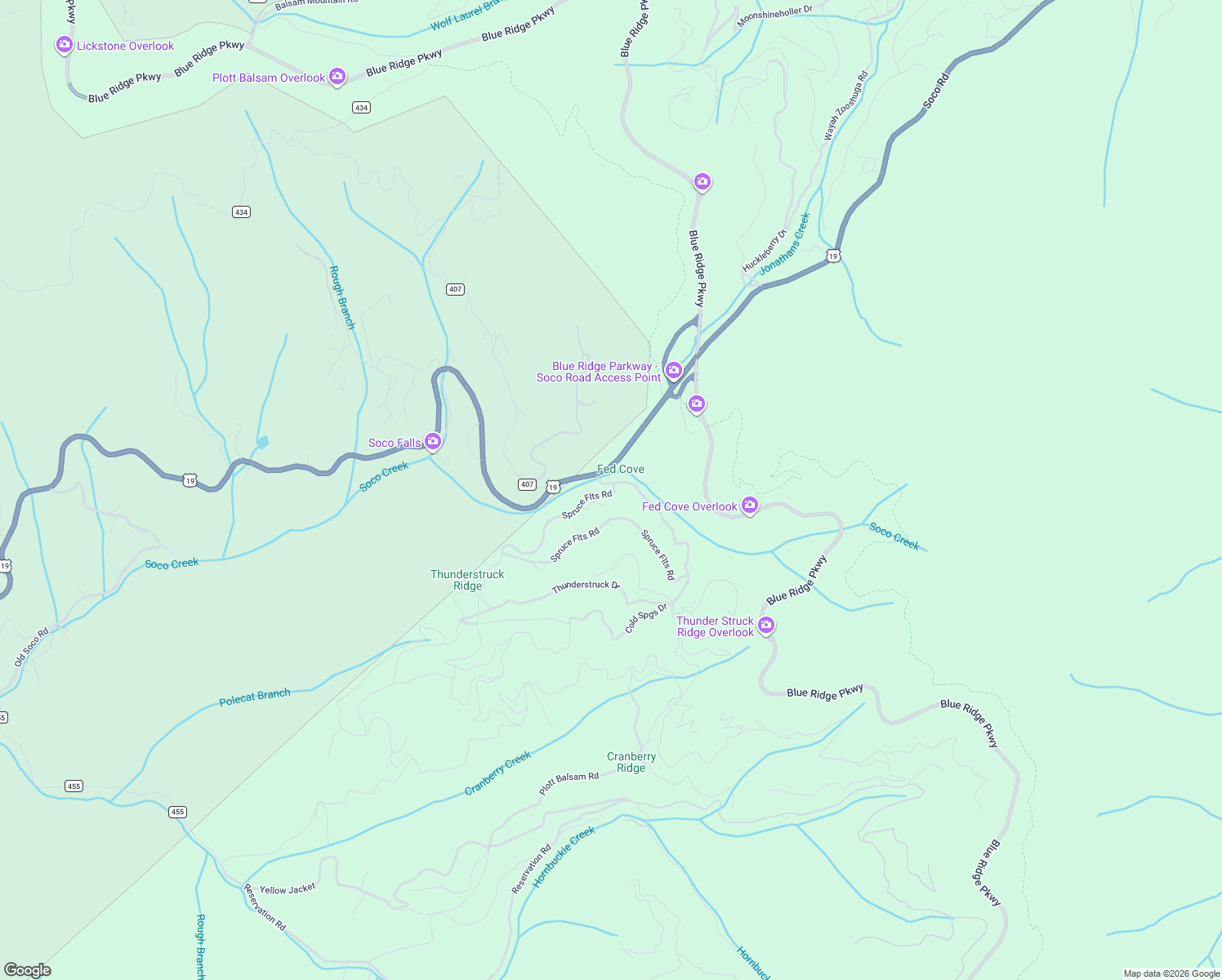 map of restaurants, bars, coffee shops, grocery stores, and more near 11242 U.S. 19 in Maggie Valley