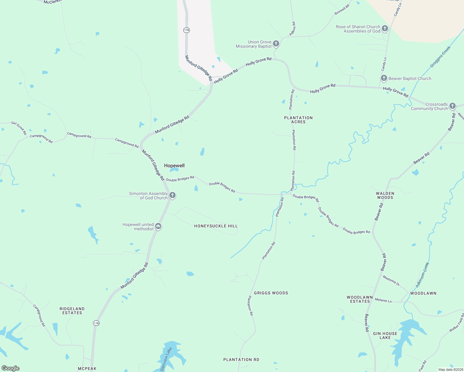 map of restaurants, bars, coffee shops, grocery stores, and more near 1282 Double Bridges Road in Munford