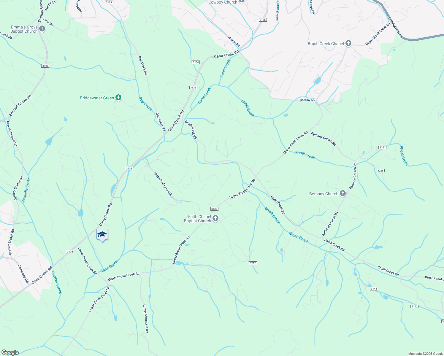 map of restaurants, bars, coffee shops, grocery stores, and more near 55 Rilandwell Dr in Fletcher