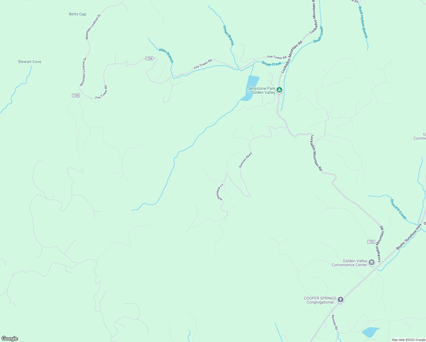 map of restaurants, bars, coffee shops, grocery stores, and more near 152 Coady Ridge in Bostic