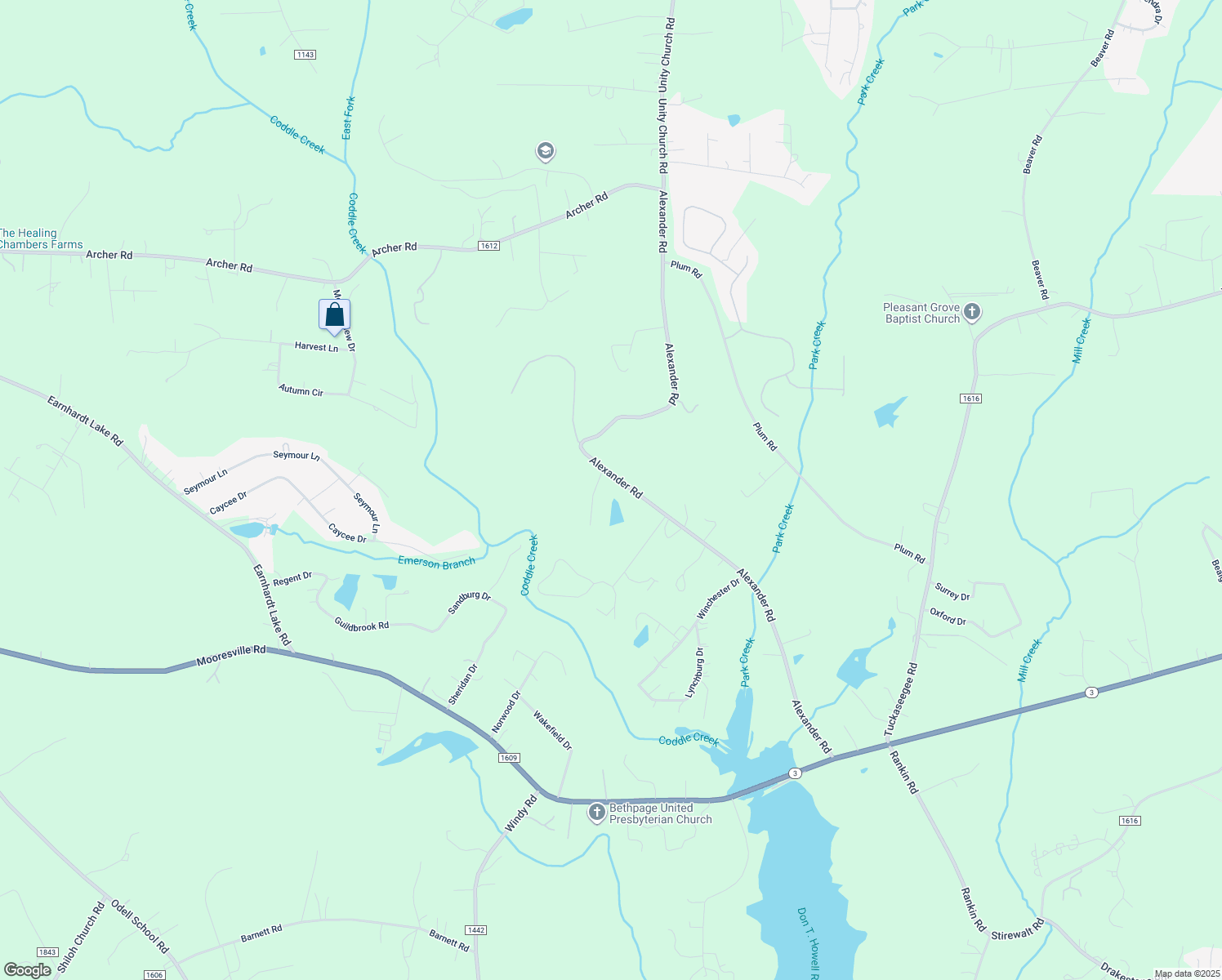 map of restaurants, bars, coffee shops, grocery stores, and more near 5879 Alexander Rd in Concord