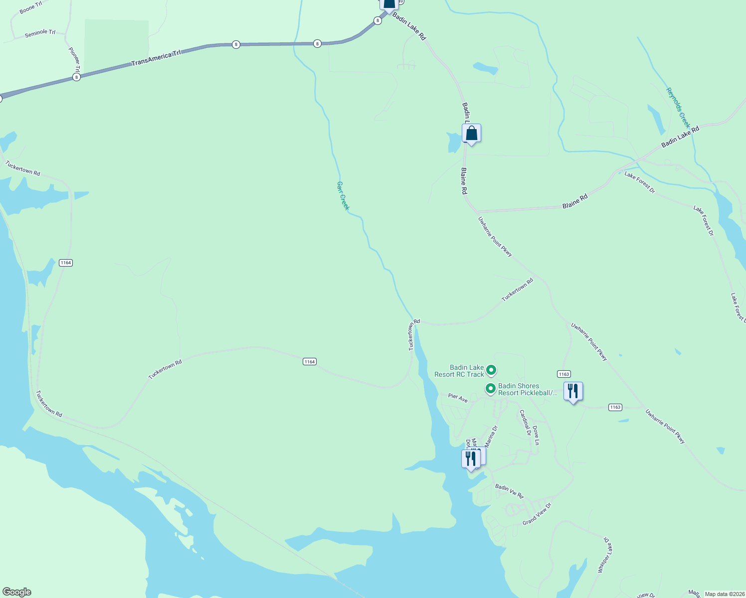 map of restaurants, bars, coffee shops, grocery stores, and more near in Whitney