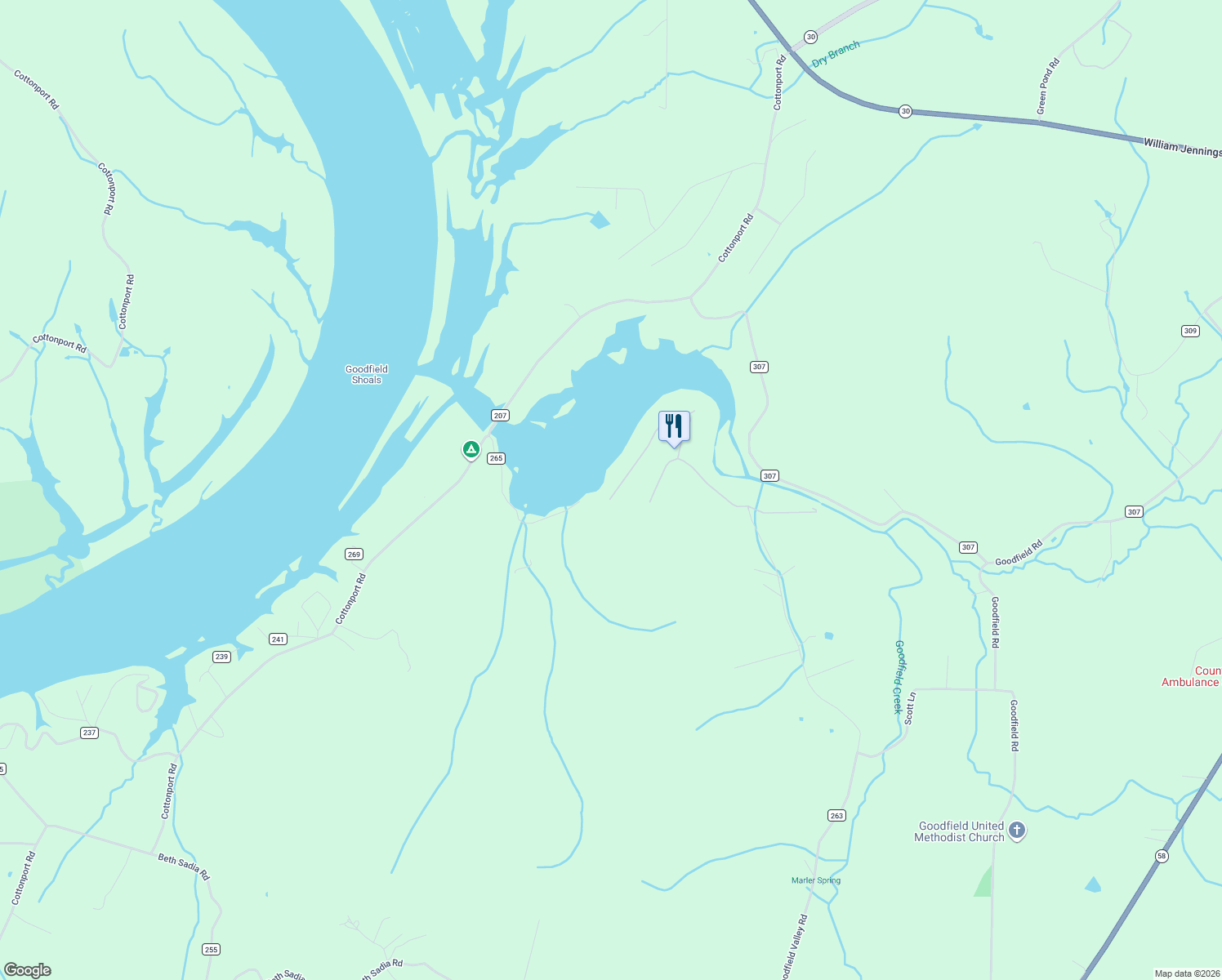 map of restaurants, bars, coffee shops, grocery stores, and more near in Decatur