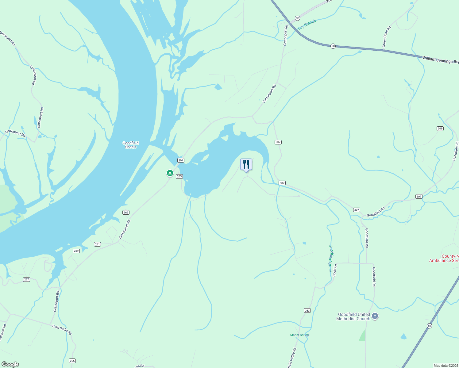 map of restaurants, bars, coffee shops, grocery stores, and more near in Decatur