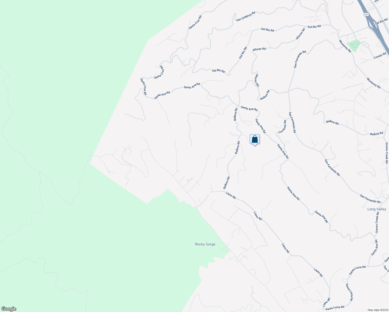 map of restaurants, bars, coffee shops, grocery stores, and more near 10500 Corona Road in Atascadero