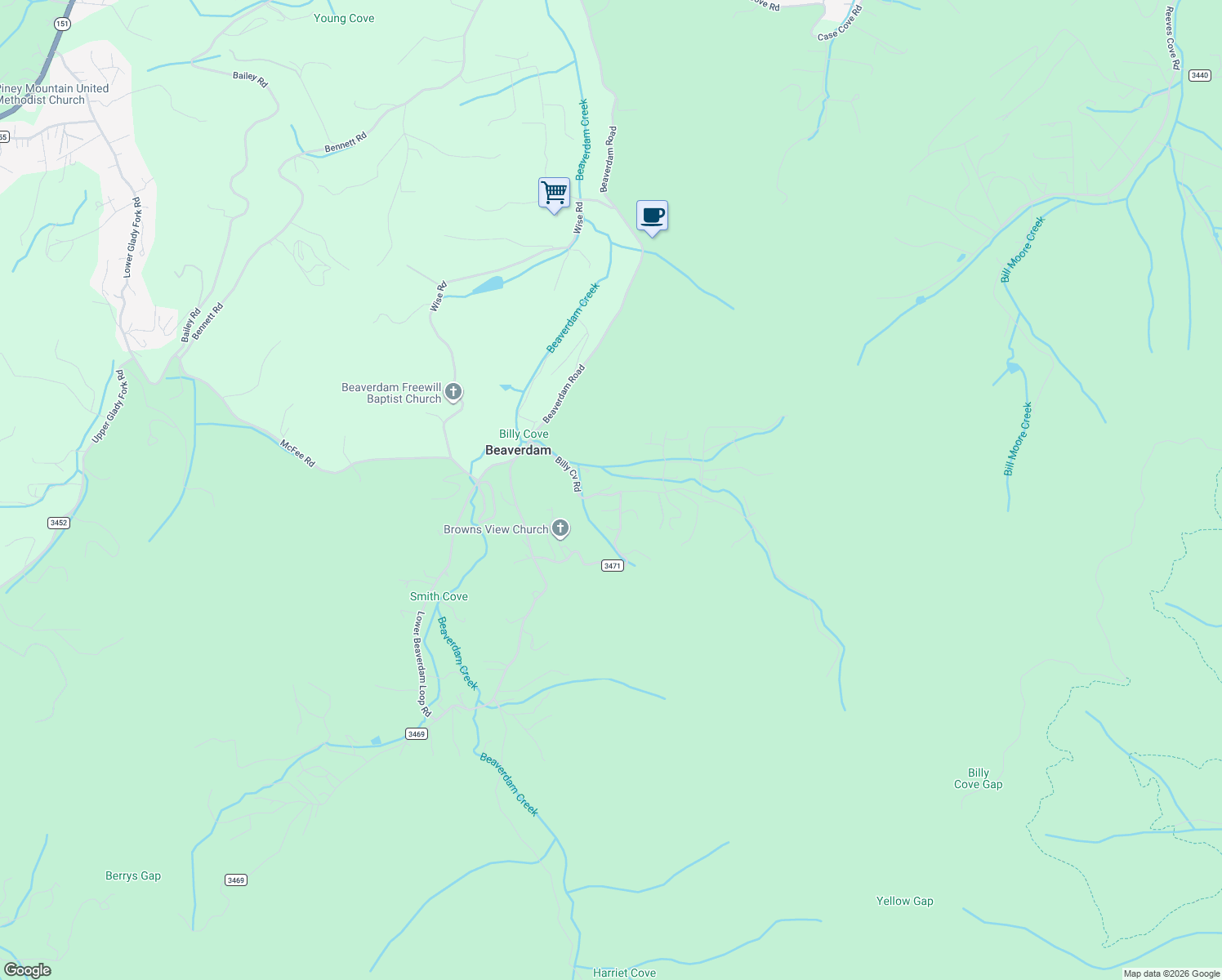 map of restaurants, bars, coffee shops, grocery stores, and more near 41 Billy Cove Road in Candler