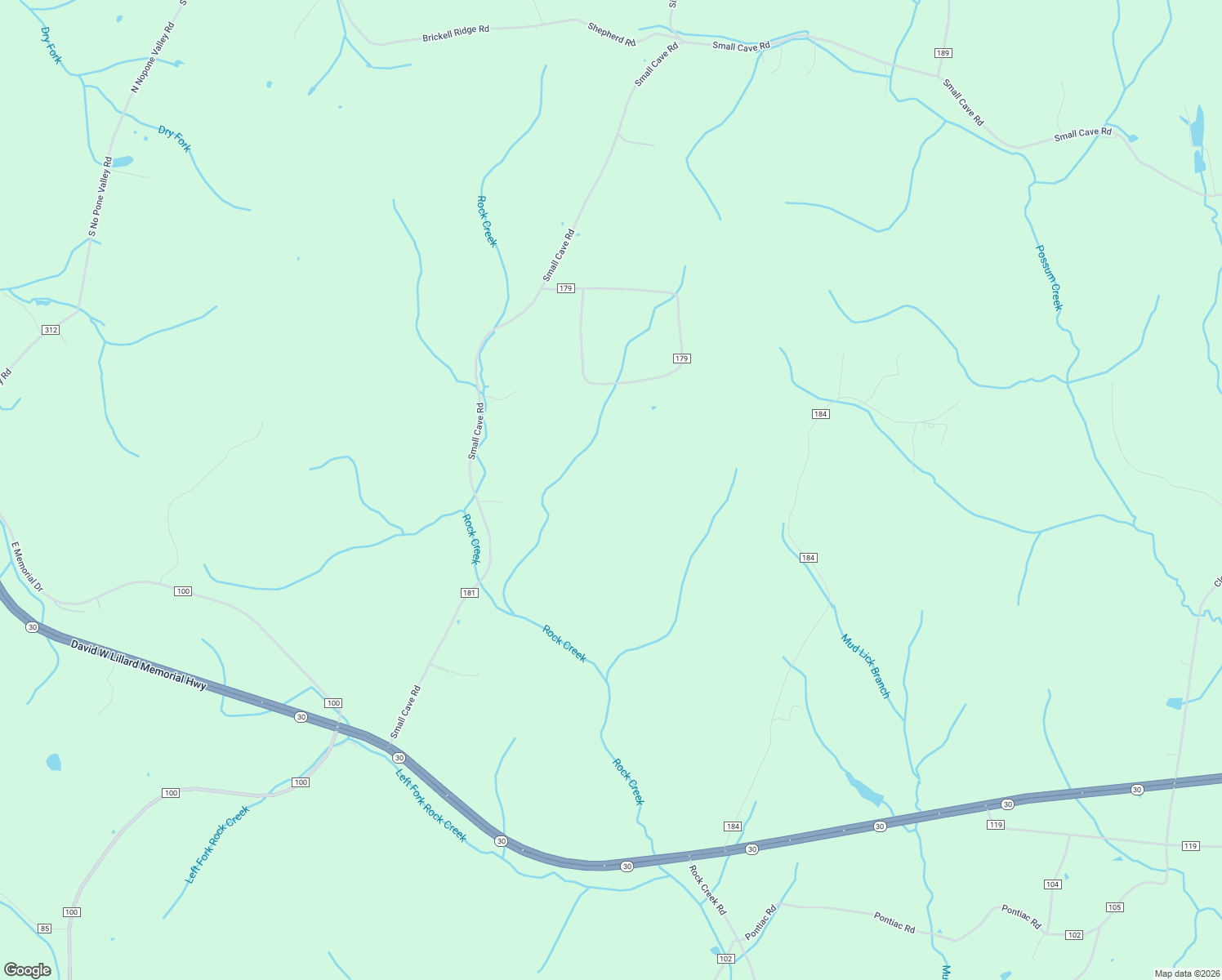 map of restaurants, bars, coffee shops, grocery stores, and more near 181 County Road in Decatur