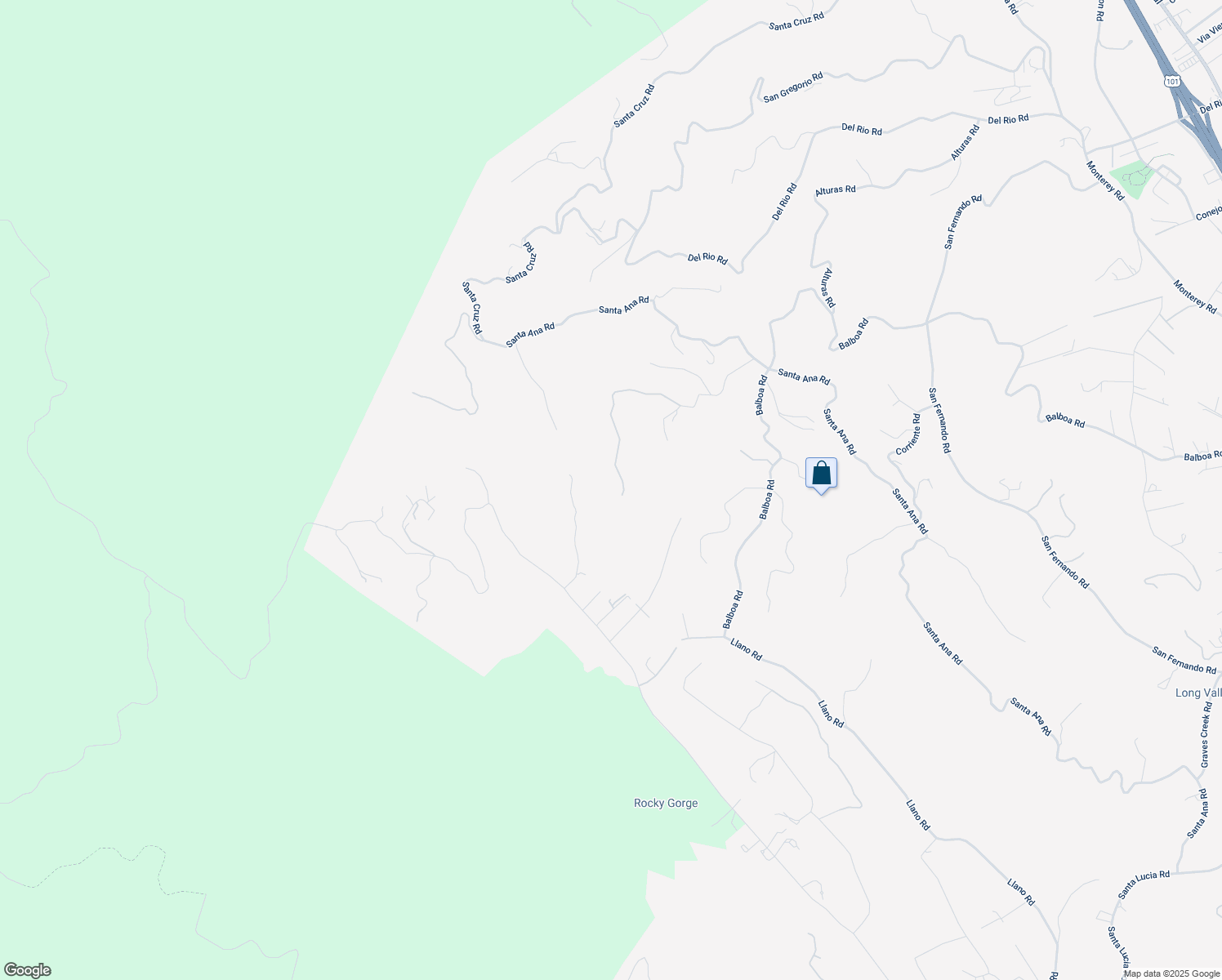 map of restaurants, bars, coffee shops, grocery stores, and more near 10500 Corona Road in Atascadero