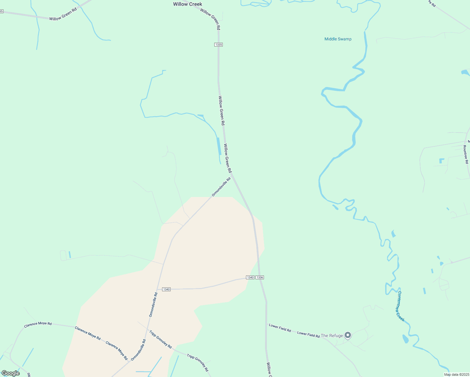 map of restaurants, bars, coffee shops, grocery stores, and more near 2315 Willow Green Road in Ayden