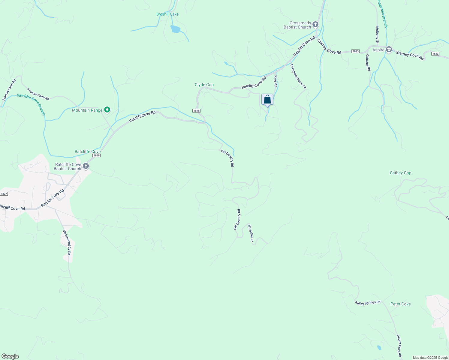 map of restaurants, bars, coffee shops, grocery stores, and more near 64 Smokey Ridge Loop in Waynesville