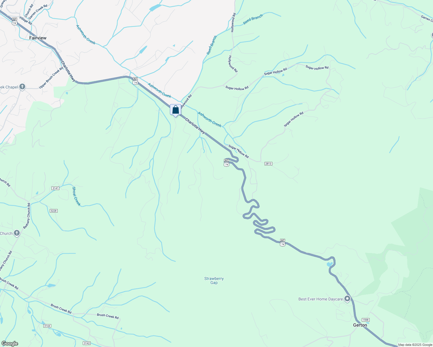 map of restaurants, bars, coffee shops, grocery stores, and more near 76 Drovers Lane in Fairview