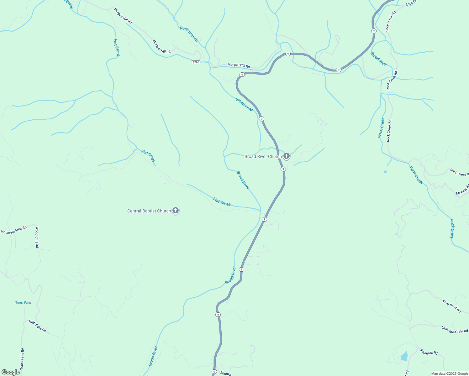 map of restaurants, bars, coffee shops, grocery stores, and more near North Carolina 9 in Black Mountain