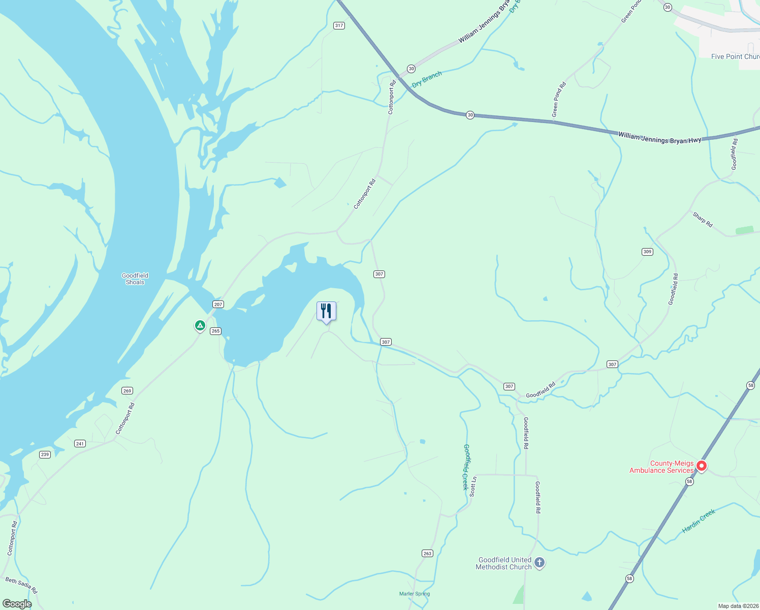 map of restaurants, bars, coffee shops, grocery stores, and more near in Decatur