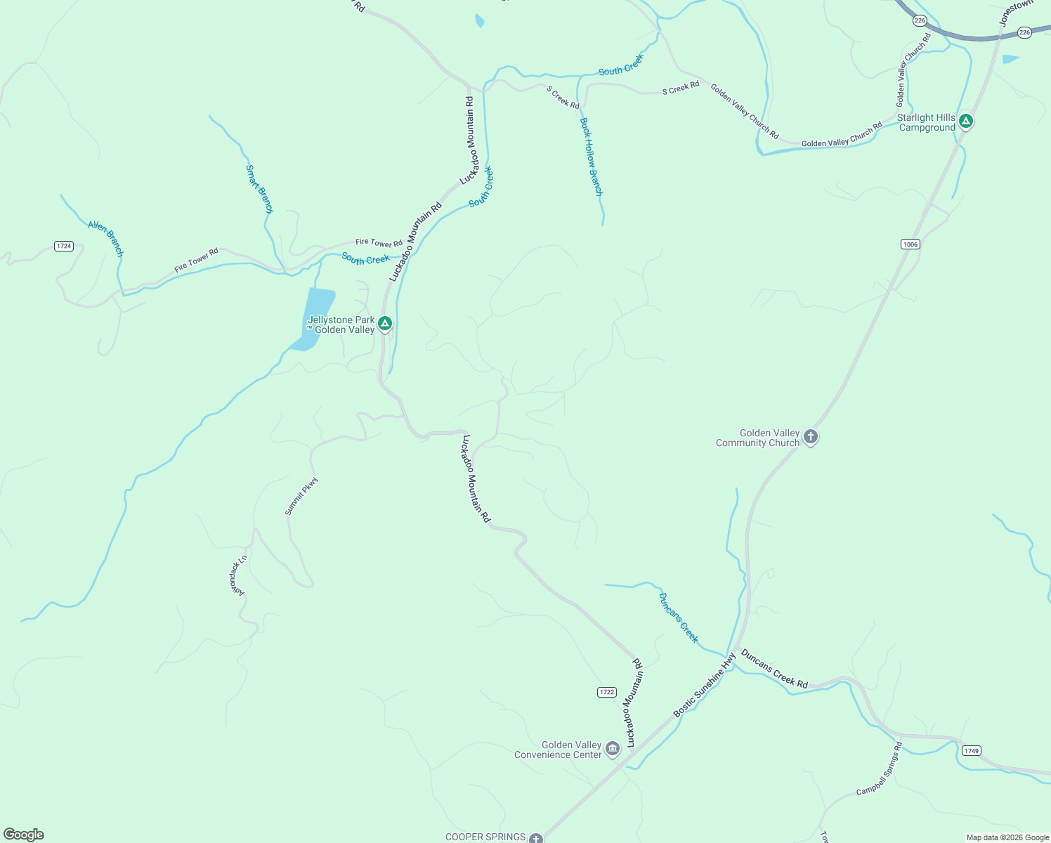 map of restaurants, bars, coffee shops, grocery stores, and more near 145 Azule Ridge Drive in Bostic