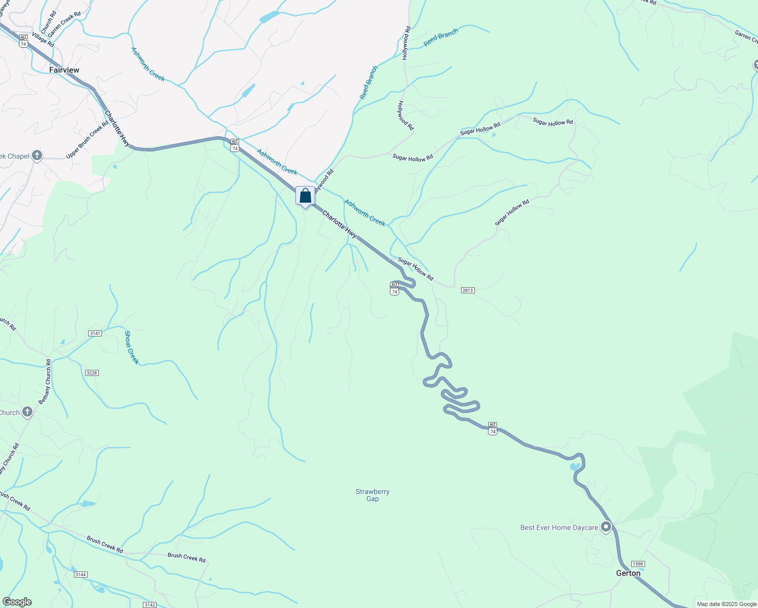 map of restaurants, bars, coffee shops, grocery stores, and more near 76 Drovers Lane in Fairview