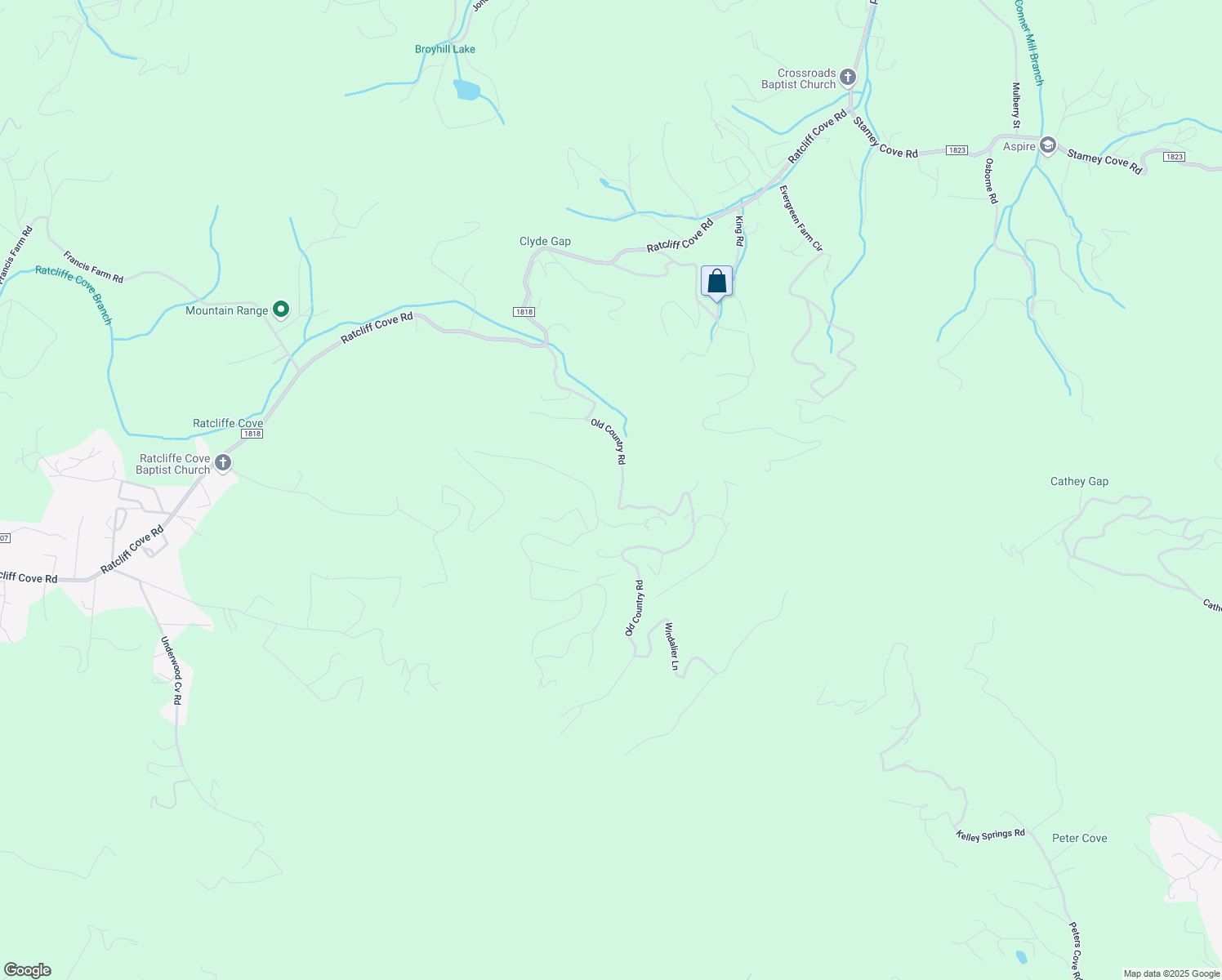 map of restaurants, bars, coffee shops, grocery stores, and more near 64 Smokey Ridge Loop in Waynesville
