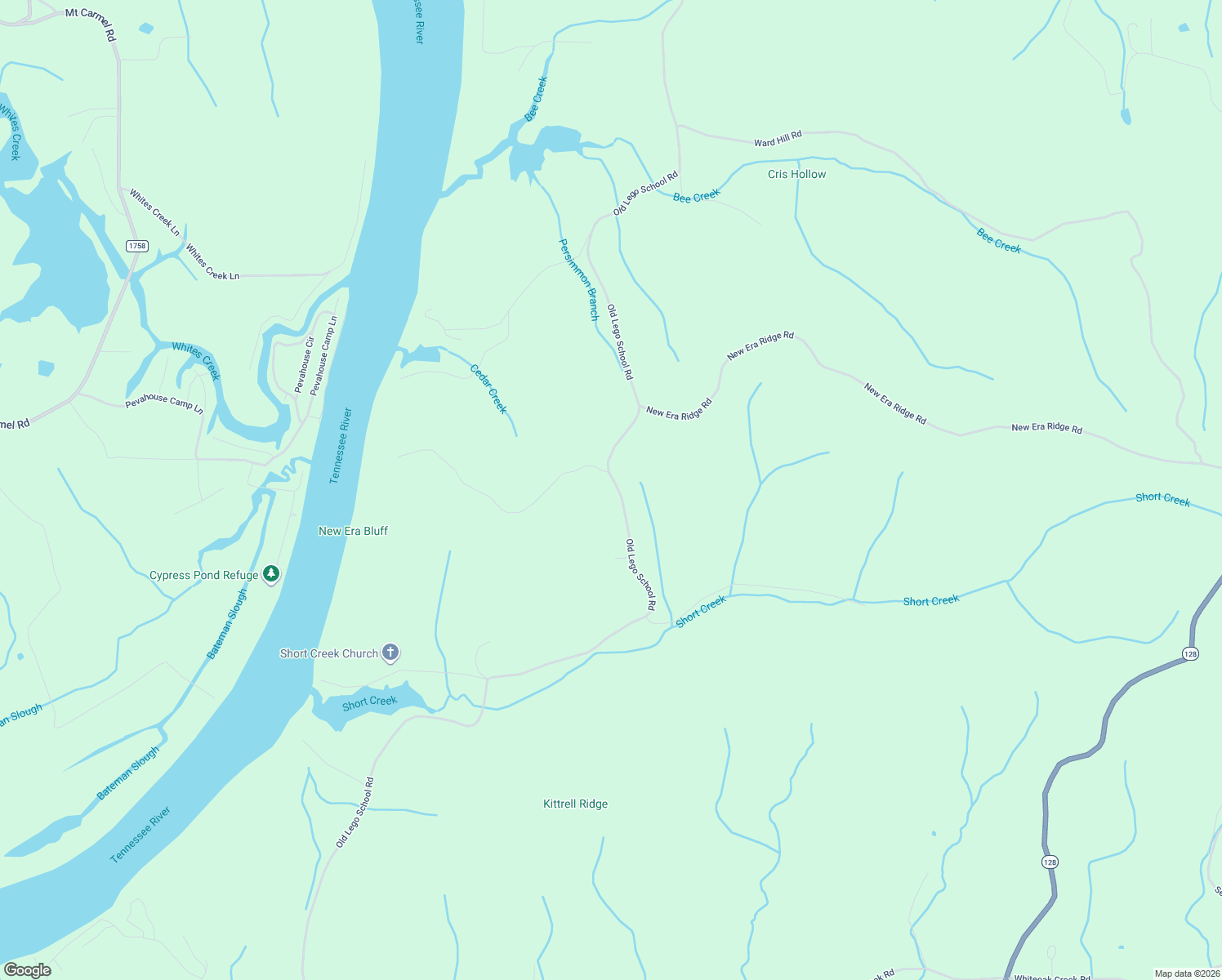map of restaurants, bars, coffee shops, grocery stores, and more near Old Lego School Road in Linden