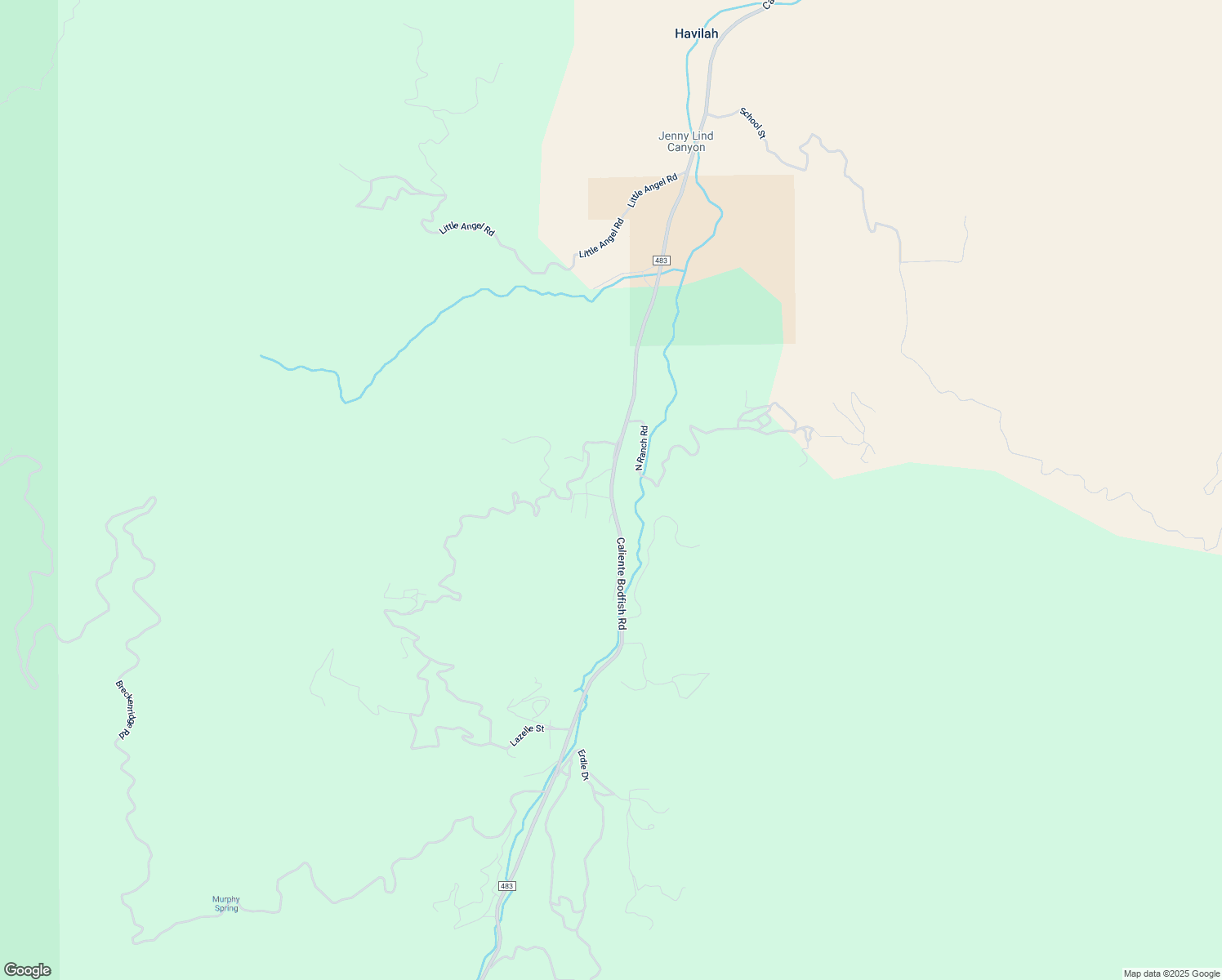 map of restaurants, bars, coffee shops, grocery stores, and more near 8155 Caliente Bodfish Road in Havilah