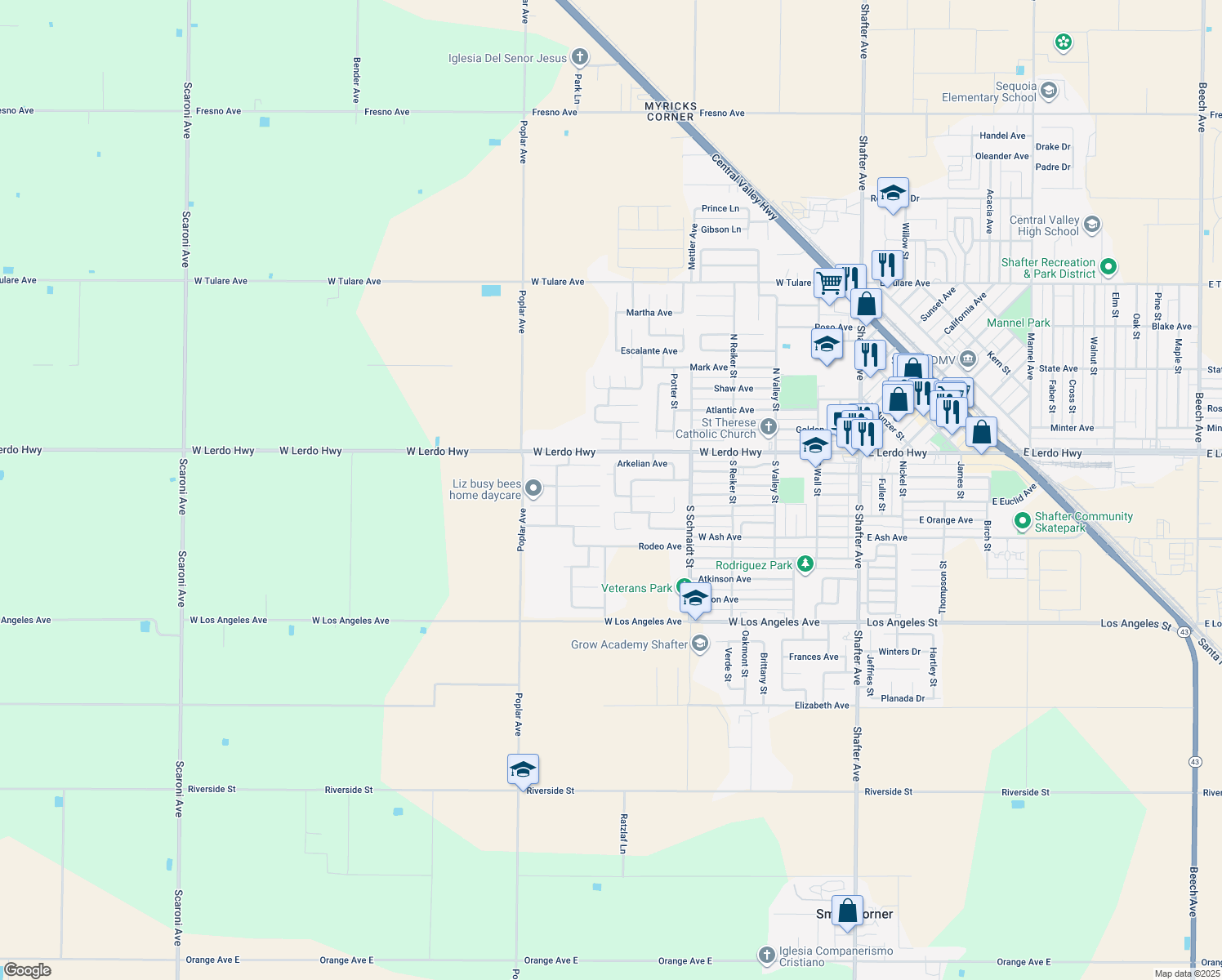 263 West Street, Shafter CA Walk Score