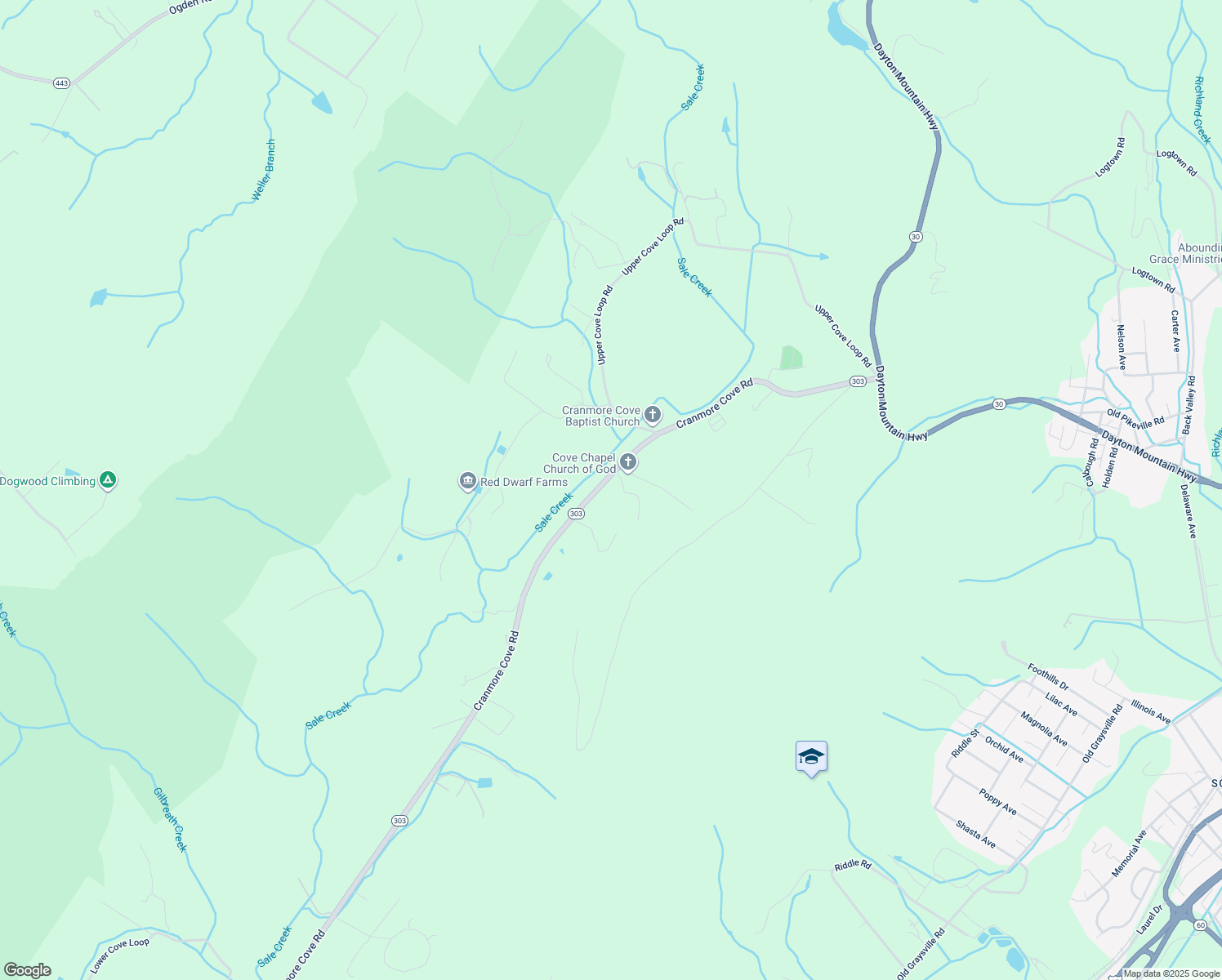 map of restaurants, bars, coffee shops, grocery stores, and more near 1959 Sussex Road in Dayton