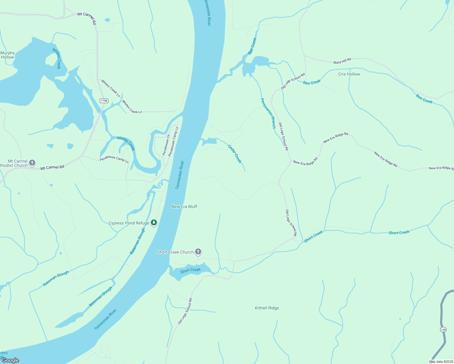 map of restaurants, bars, coffee shops, grocery stores, and more near 819 New Era Bluff Road in Linden